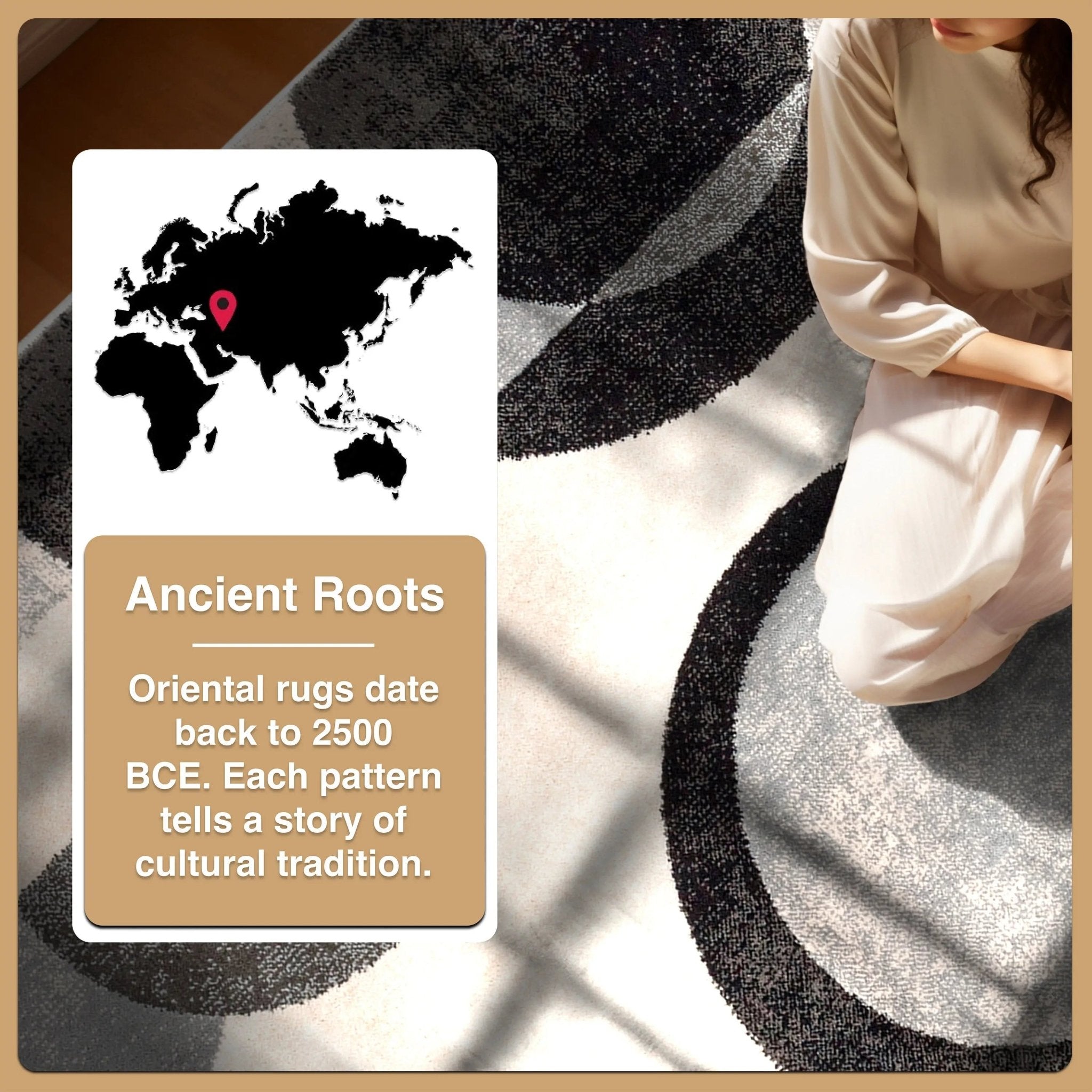 Avi Modern Geometric Grey Green Rug Well Woven