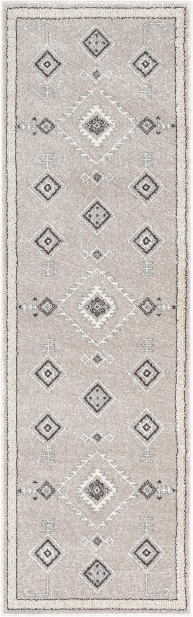 Azra Tribal Medallion Beige Rug Well Woven
