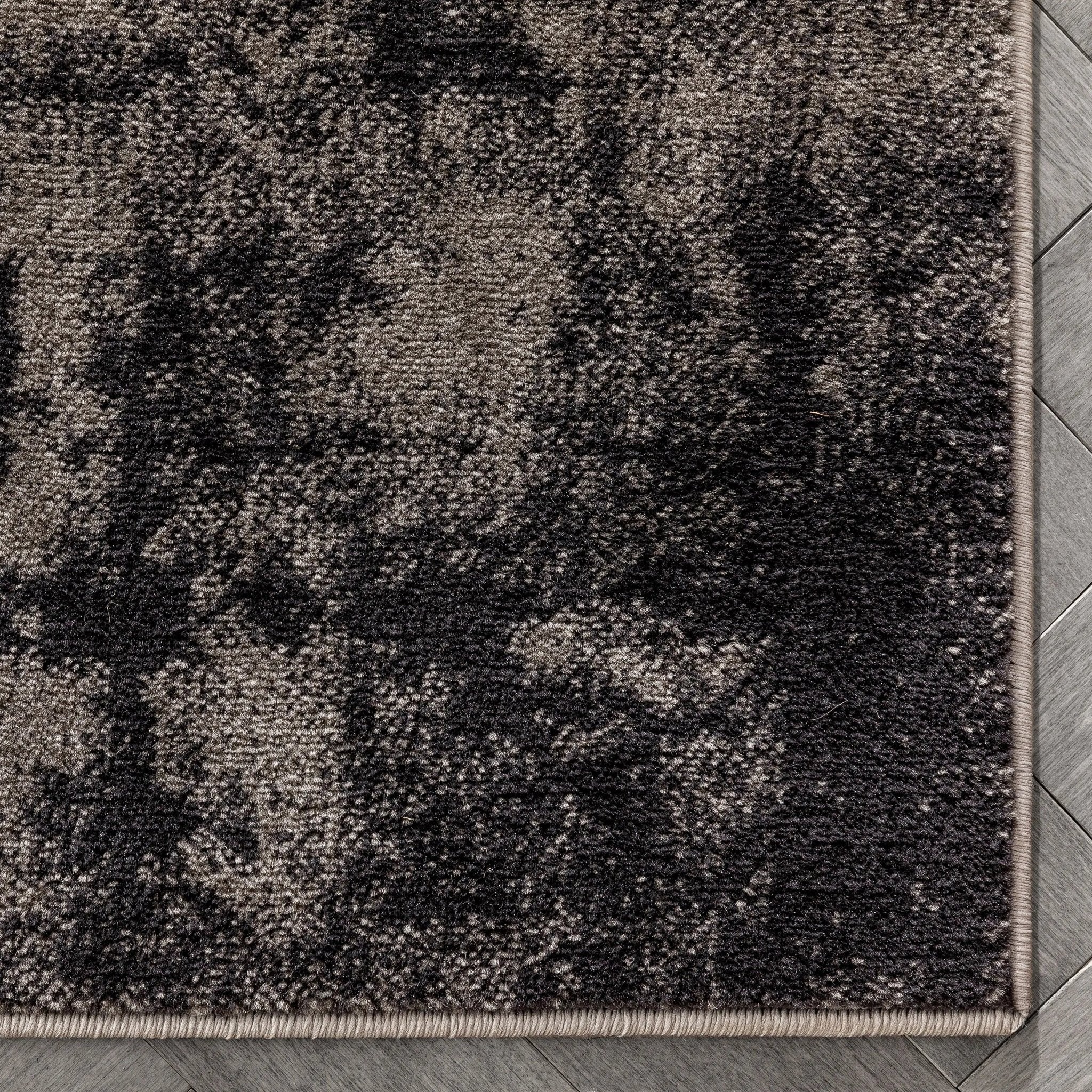 Shai Modern Geometric Grey Blush Rug Well Woven