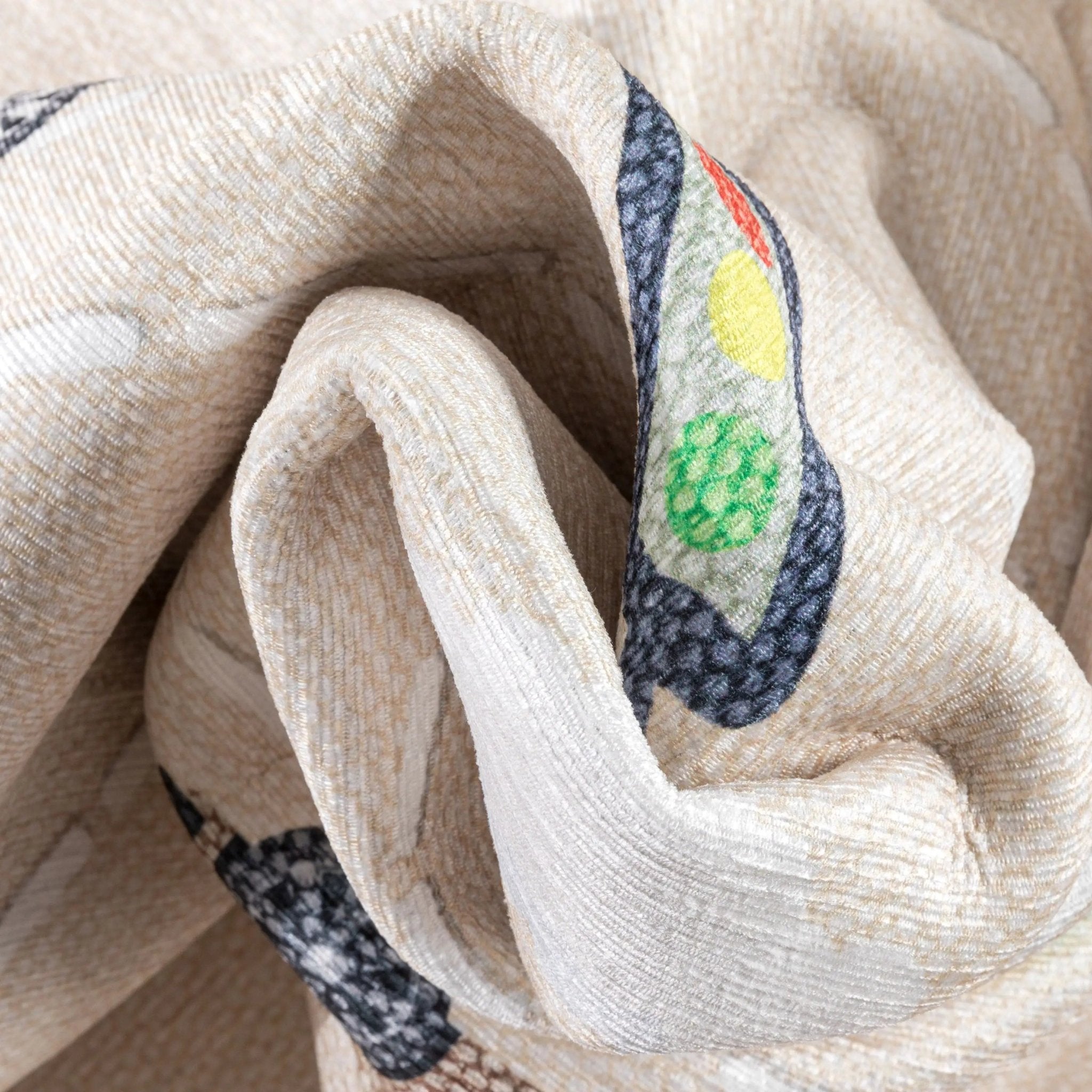 Traffic Modern Beige Kids Flat-Weave Rug Well Woven