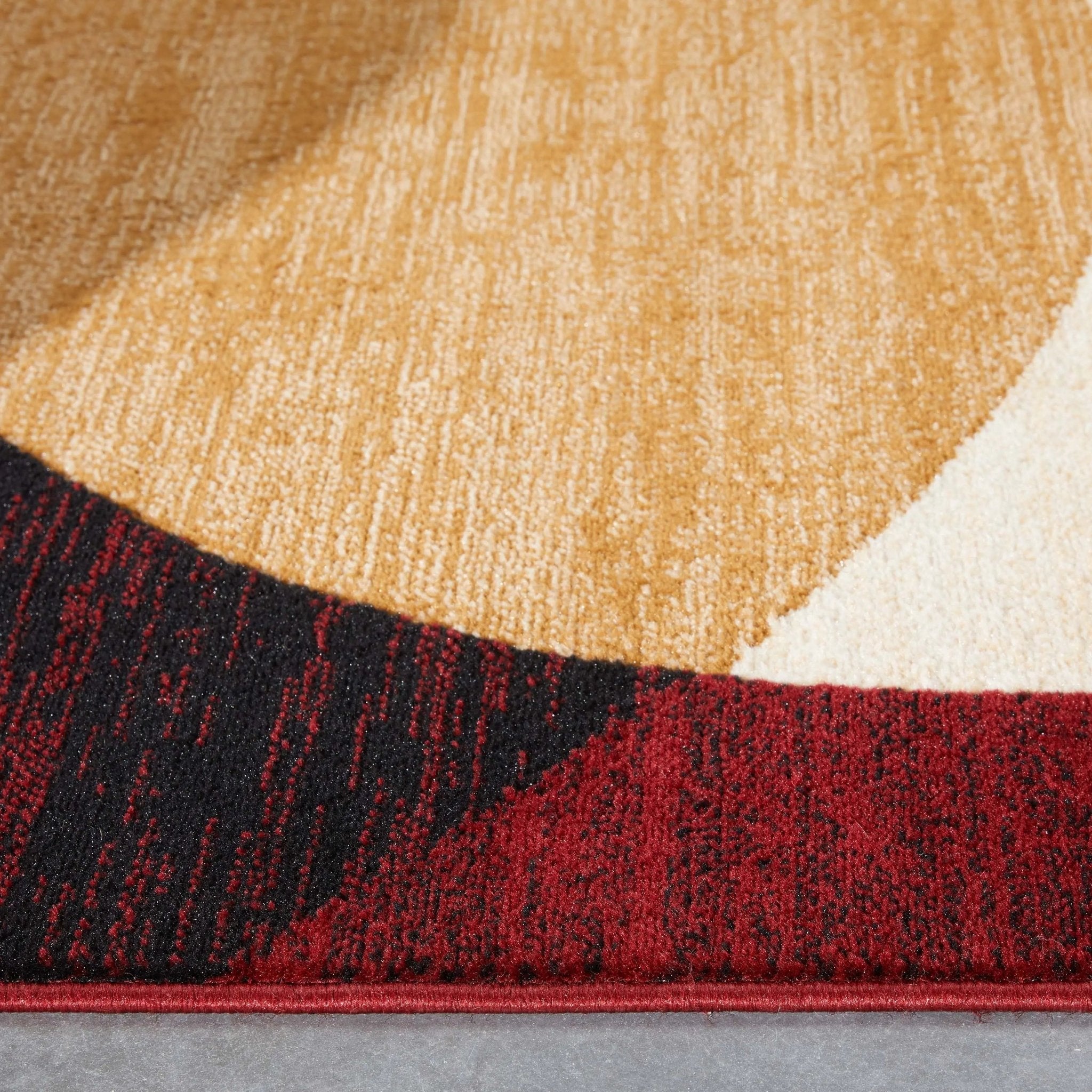Bingo Red Modern Rug Well Woven