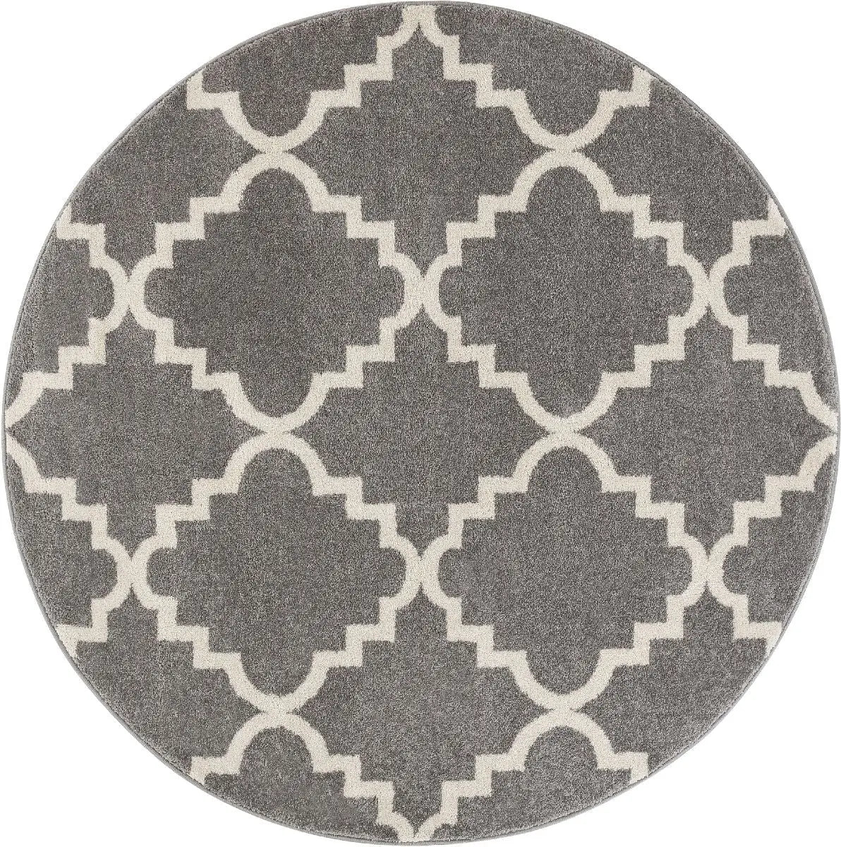 Lulu's Lattice Grey Modern Rug Well Woven
