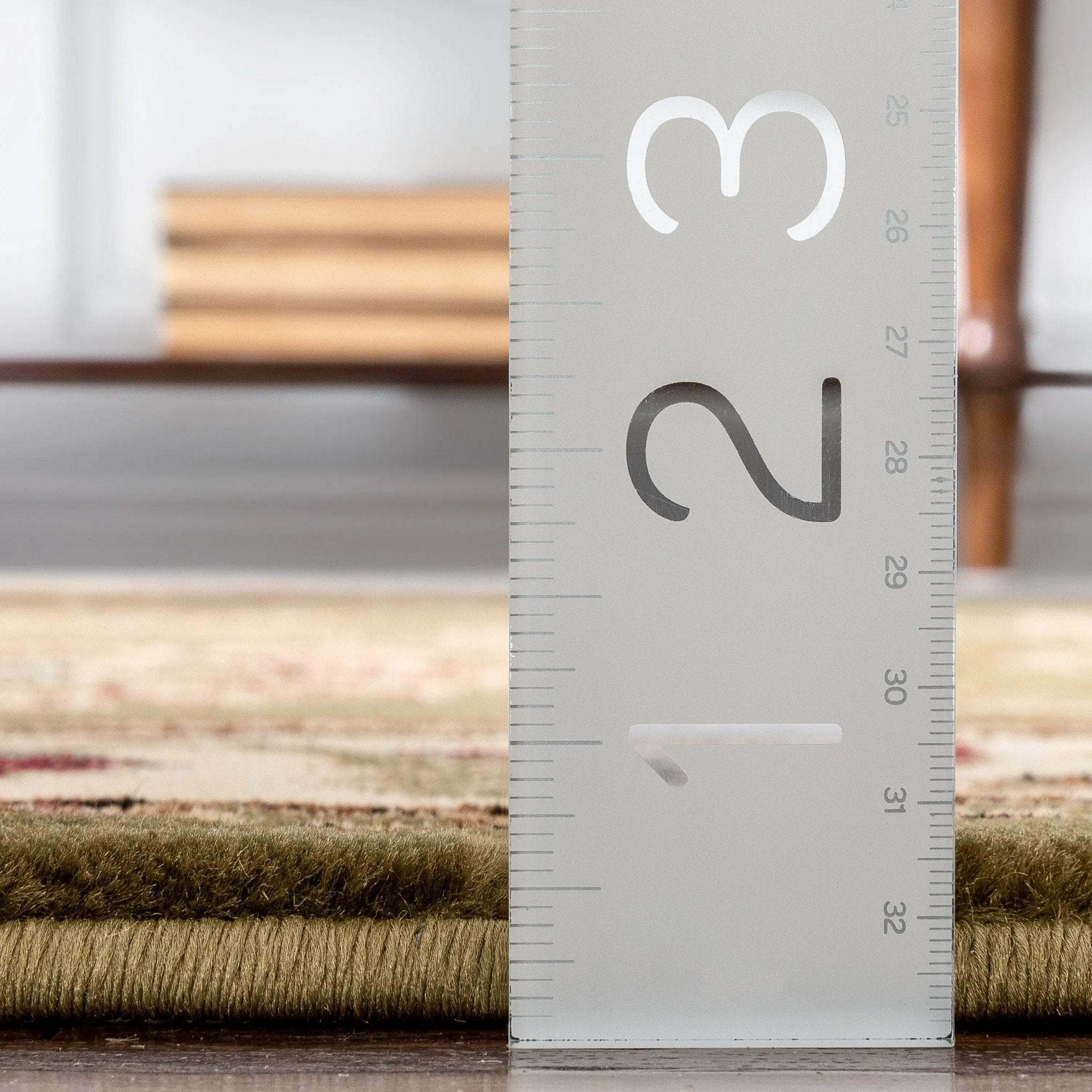 Abbasi Green Traditional Rug Well Woven