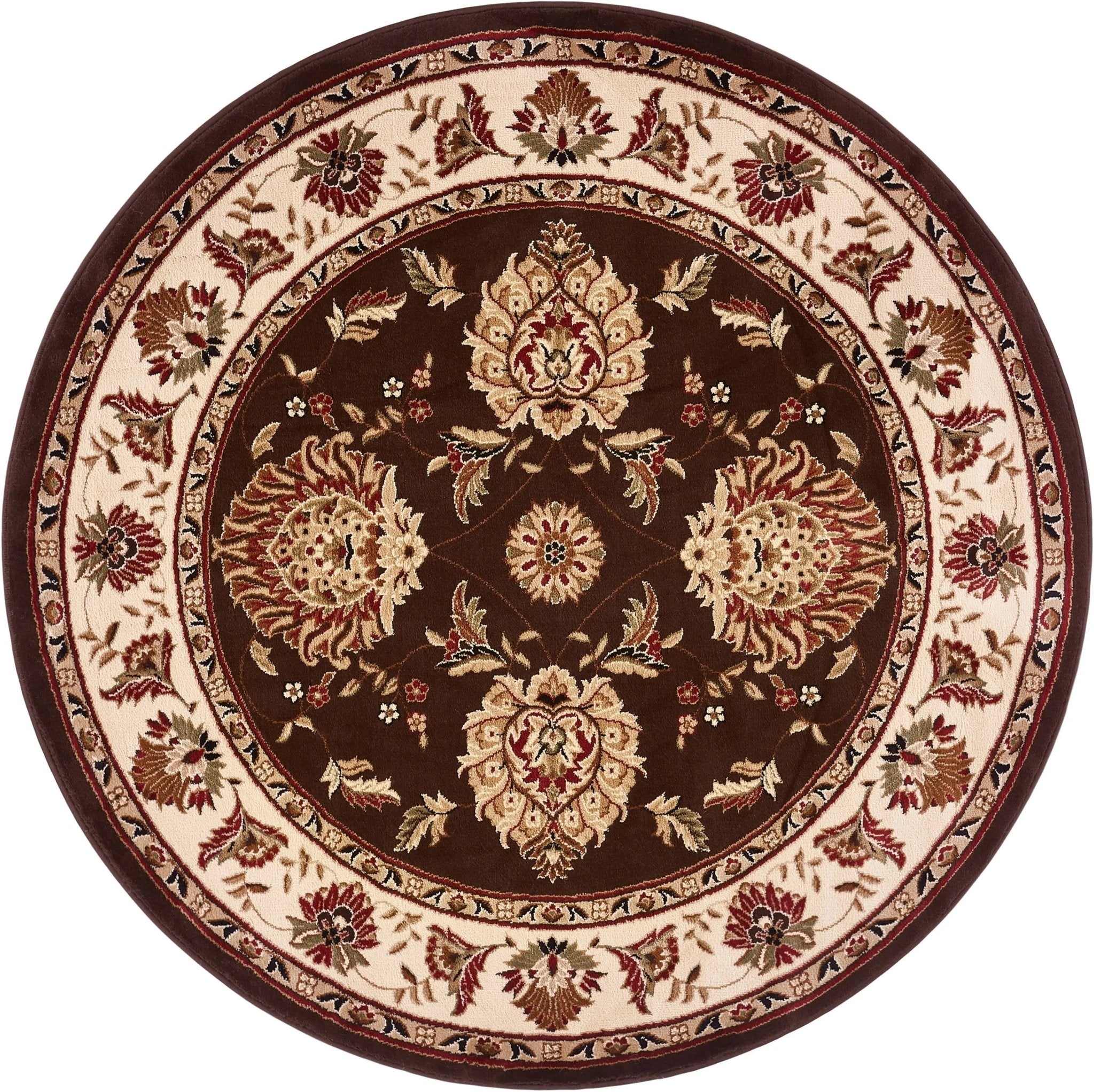Abbasi Brown Traditional Rug Well Woven