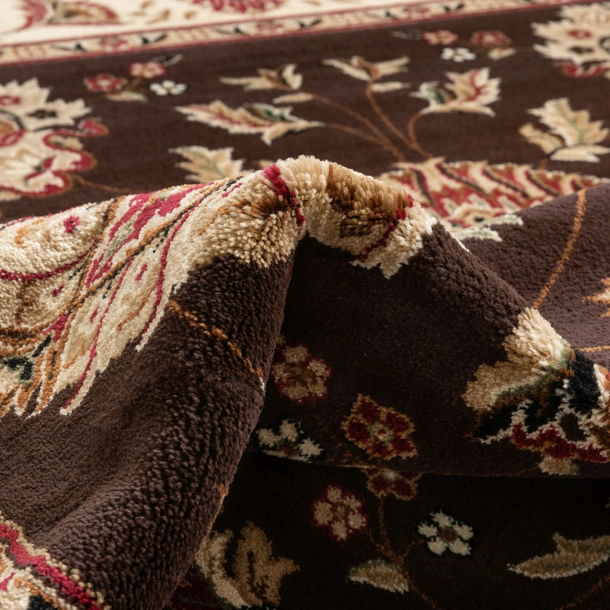 Abbasi Brown Traditional Rug Well Woven