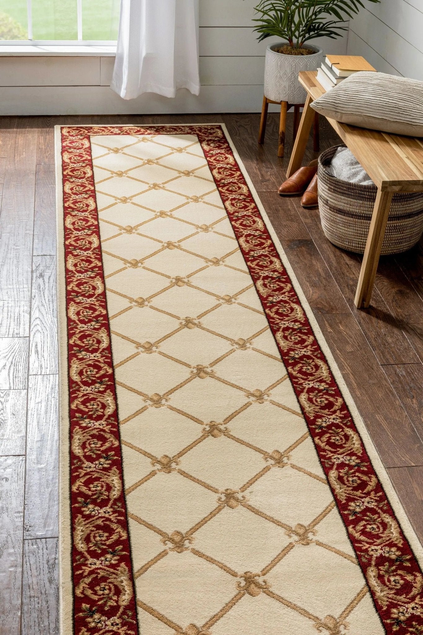 Fleur De Lis Ivory Formal Rug Well Woven