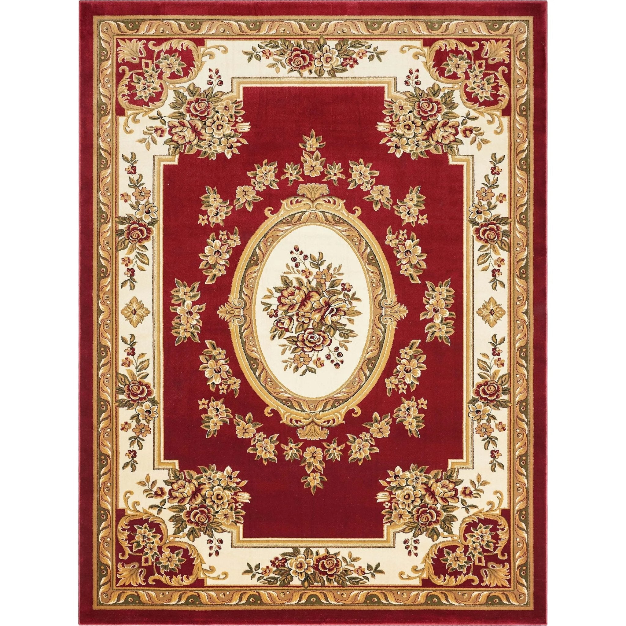 Le Petit Palais Red Traditional Rug Well Woven