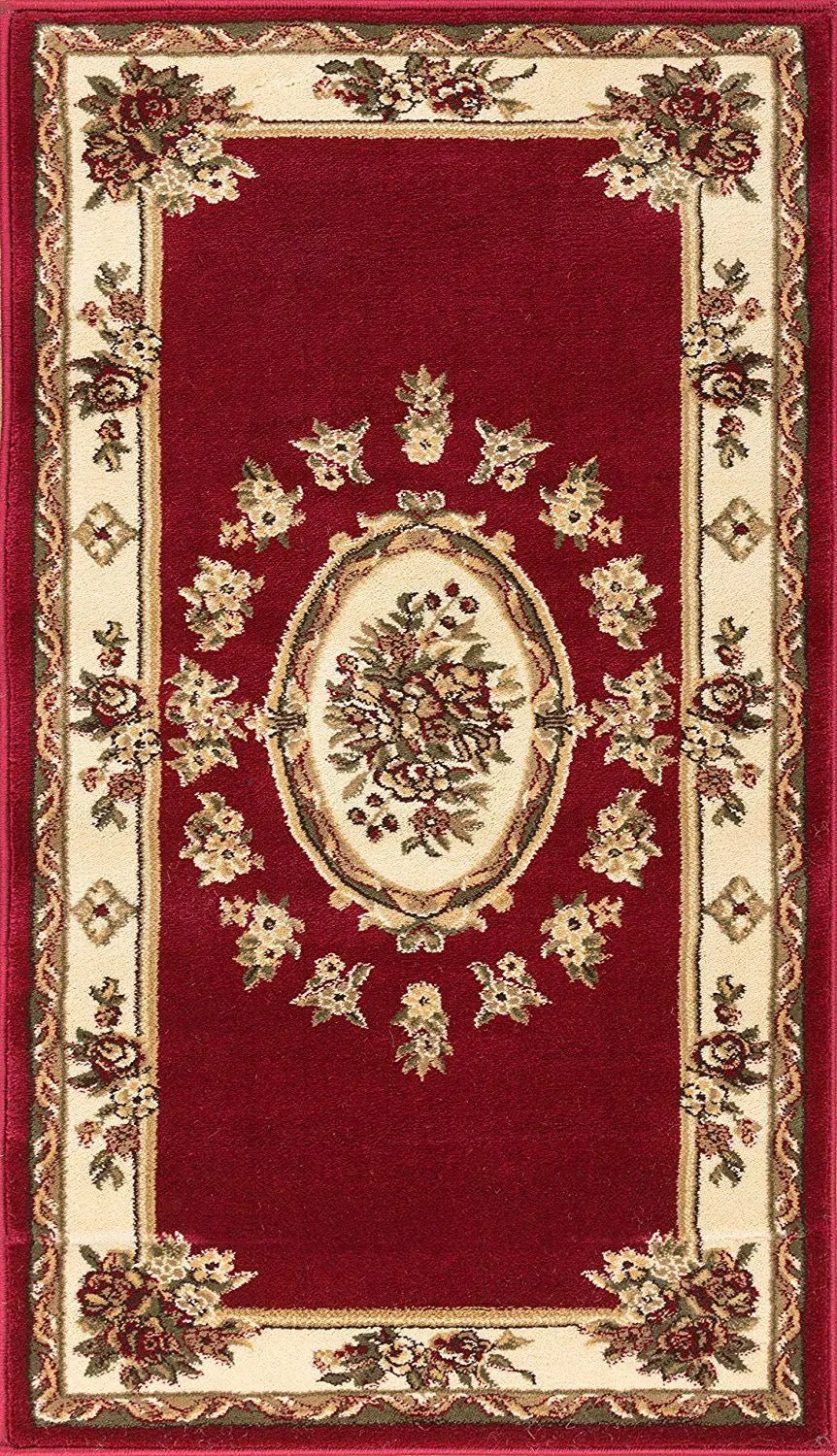 Le Petit Palais Red Traditional Rug Well Woven