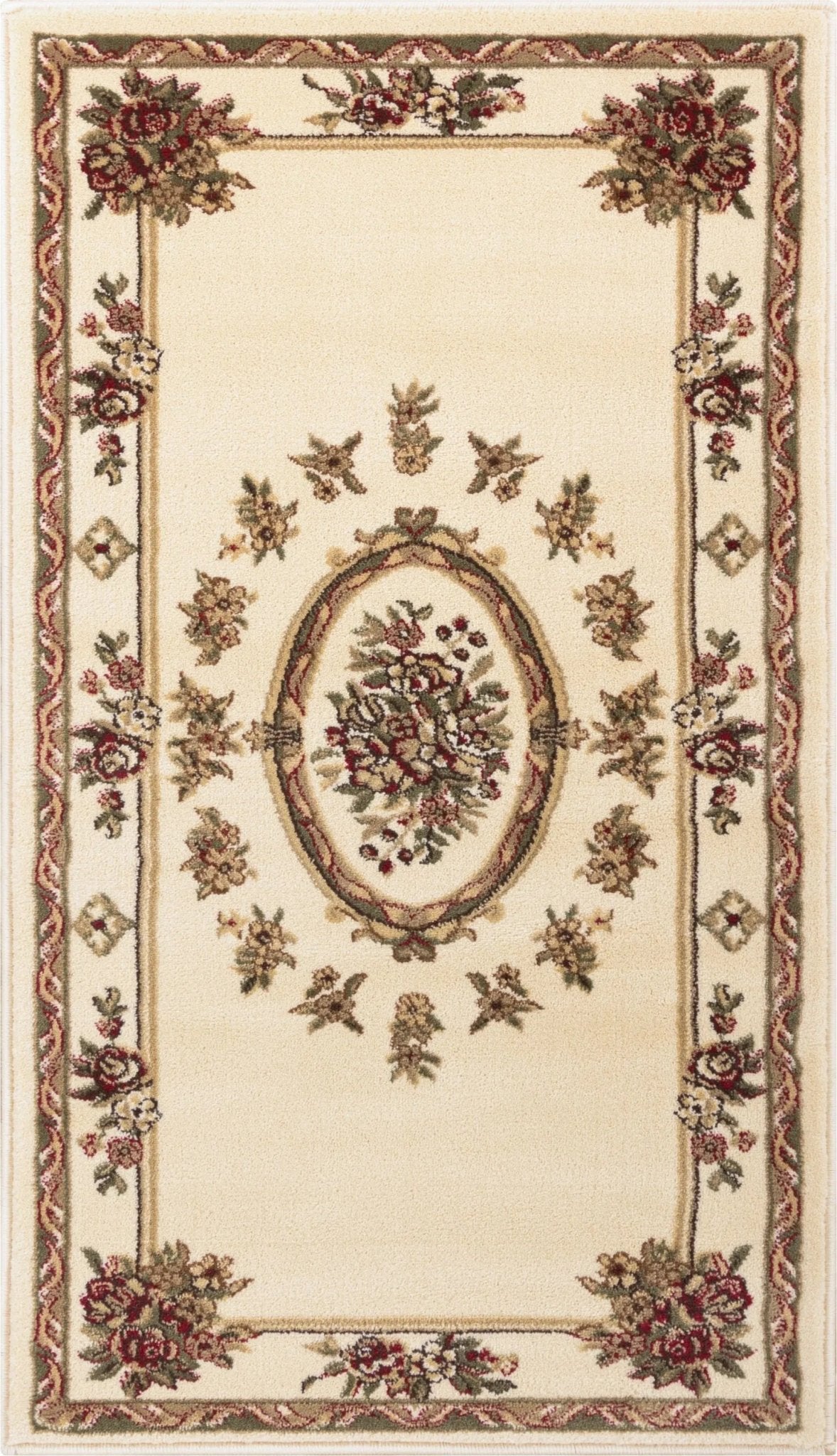 Le Petit Palais Ivory Traditional Rug Well Woven