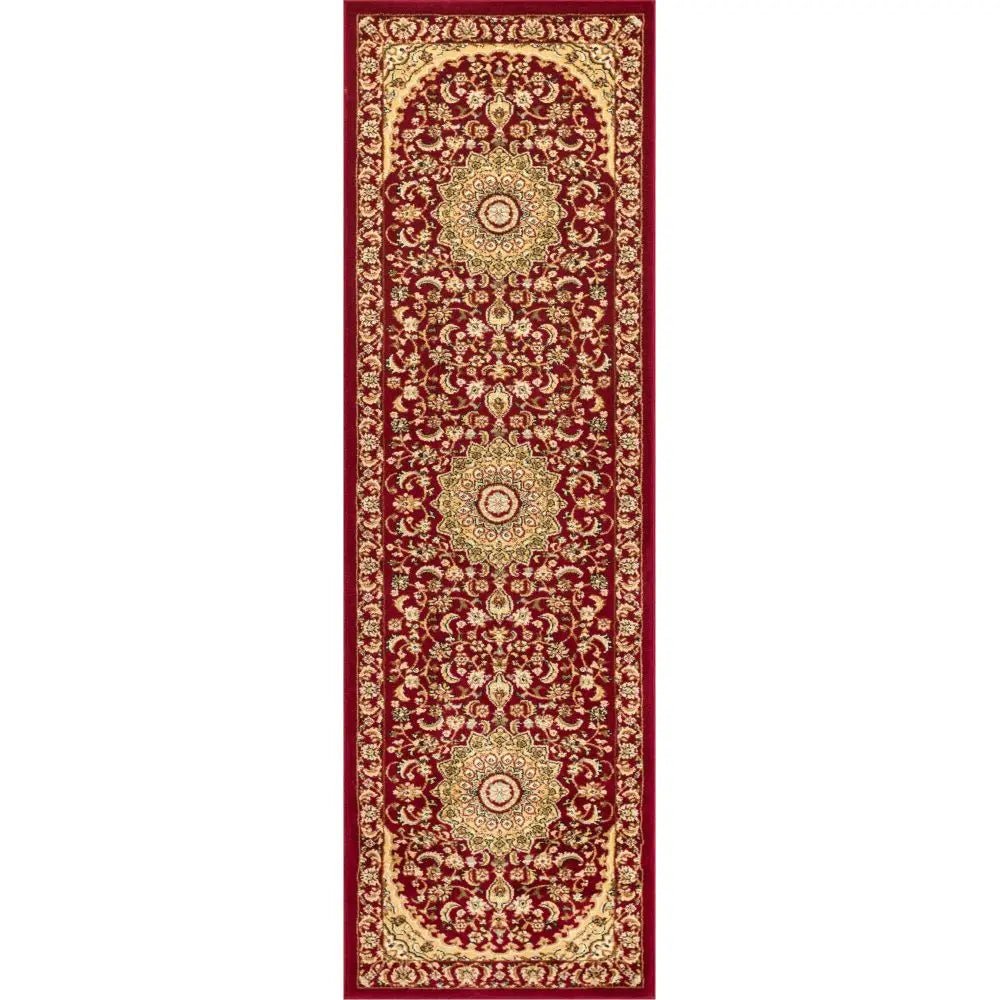 Aviva Red Traditional Rug Well Woven