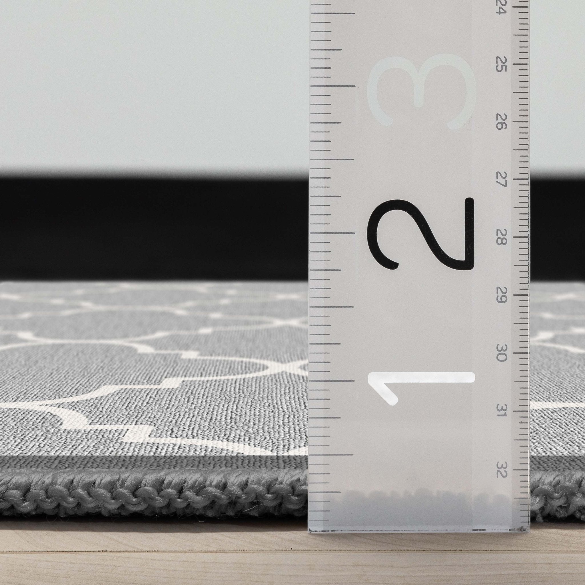 Brooklyn Trellis Grey Custom Size Runner Grey Cotton Backing Choose Your Length Hallway Low Pile Runner Rug Well Woven