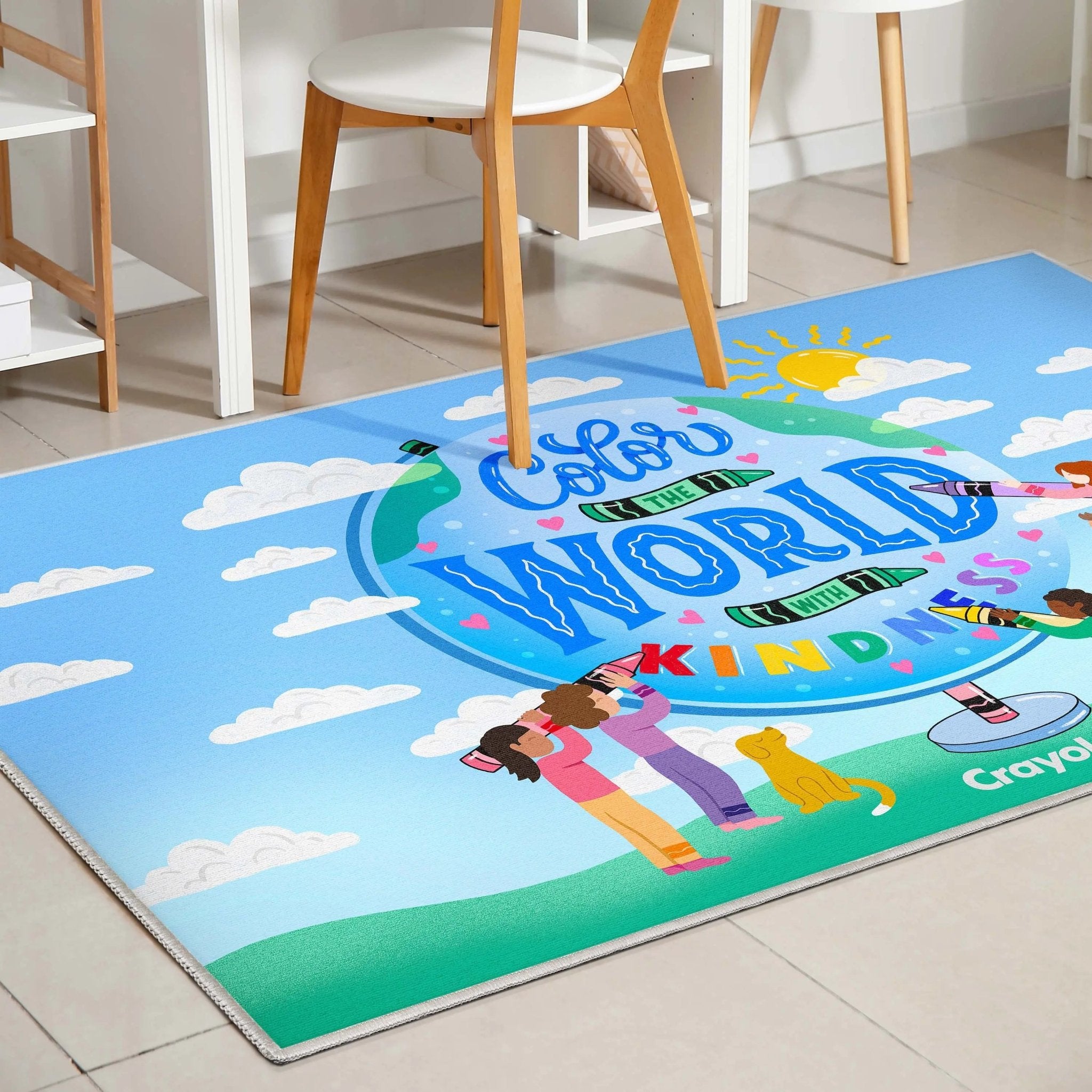 Crayola Color The World Blue Area Rug By Well Woven Well Woven