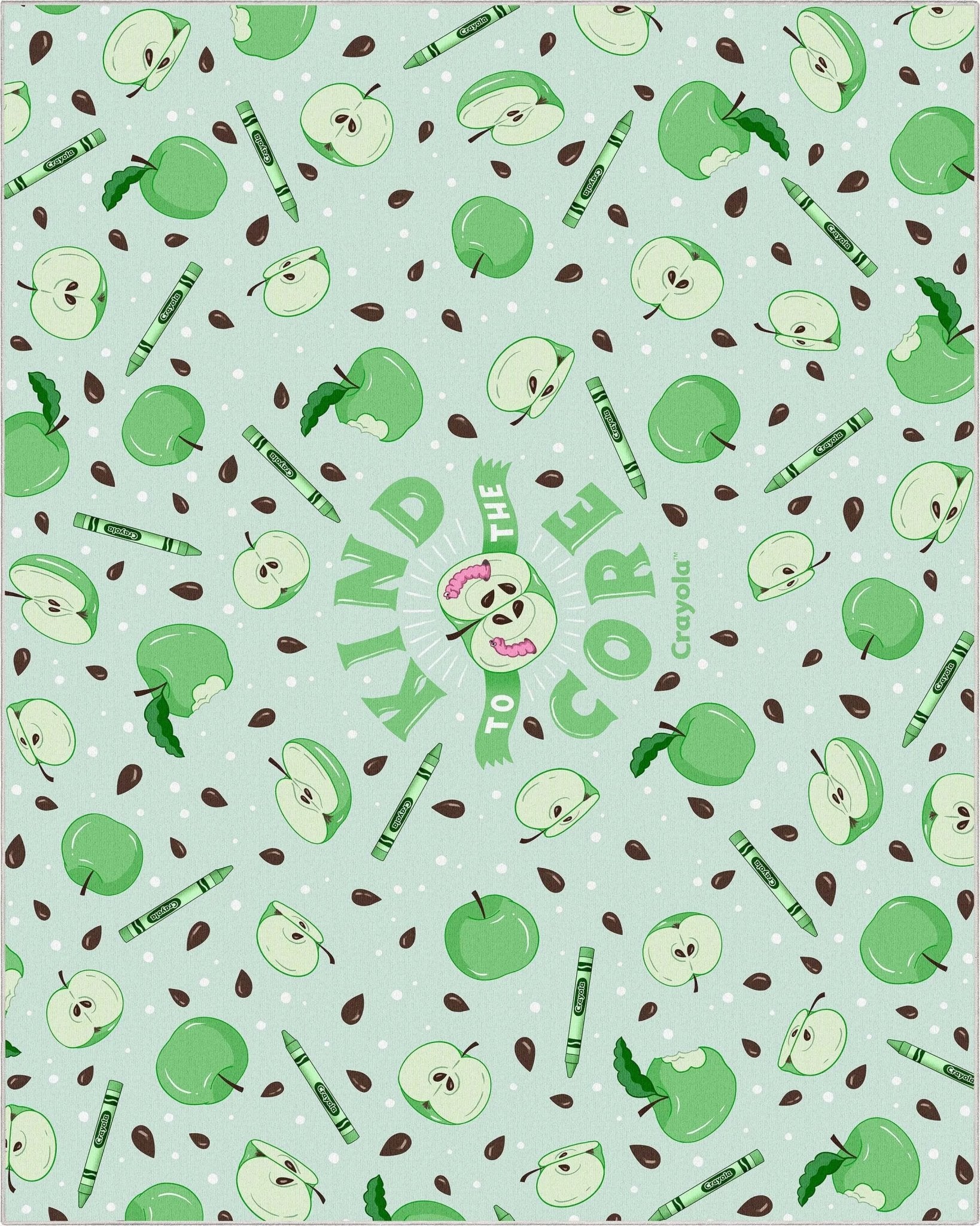 Crayola Kind to the Core Green Area Rug By Well Woven Well Woven