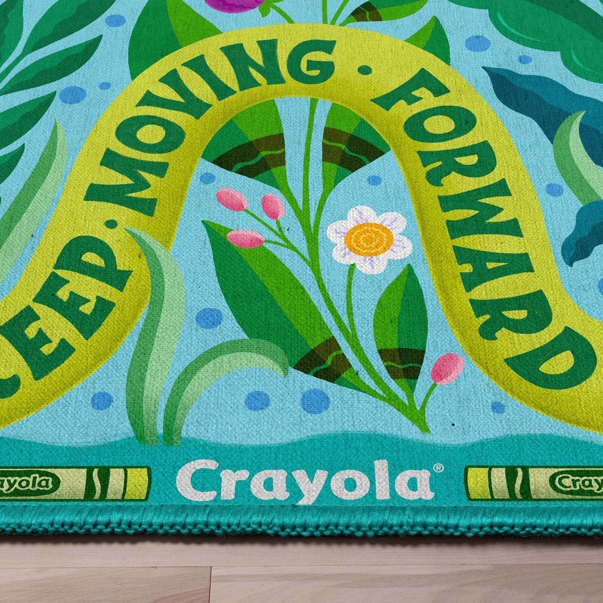 Crayola Keep Moving Green Blue Area Rug By Well Woven Well Woven