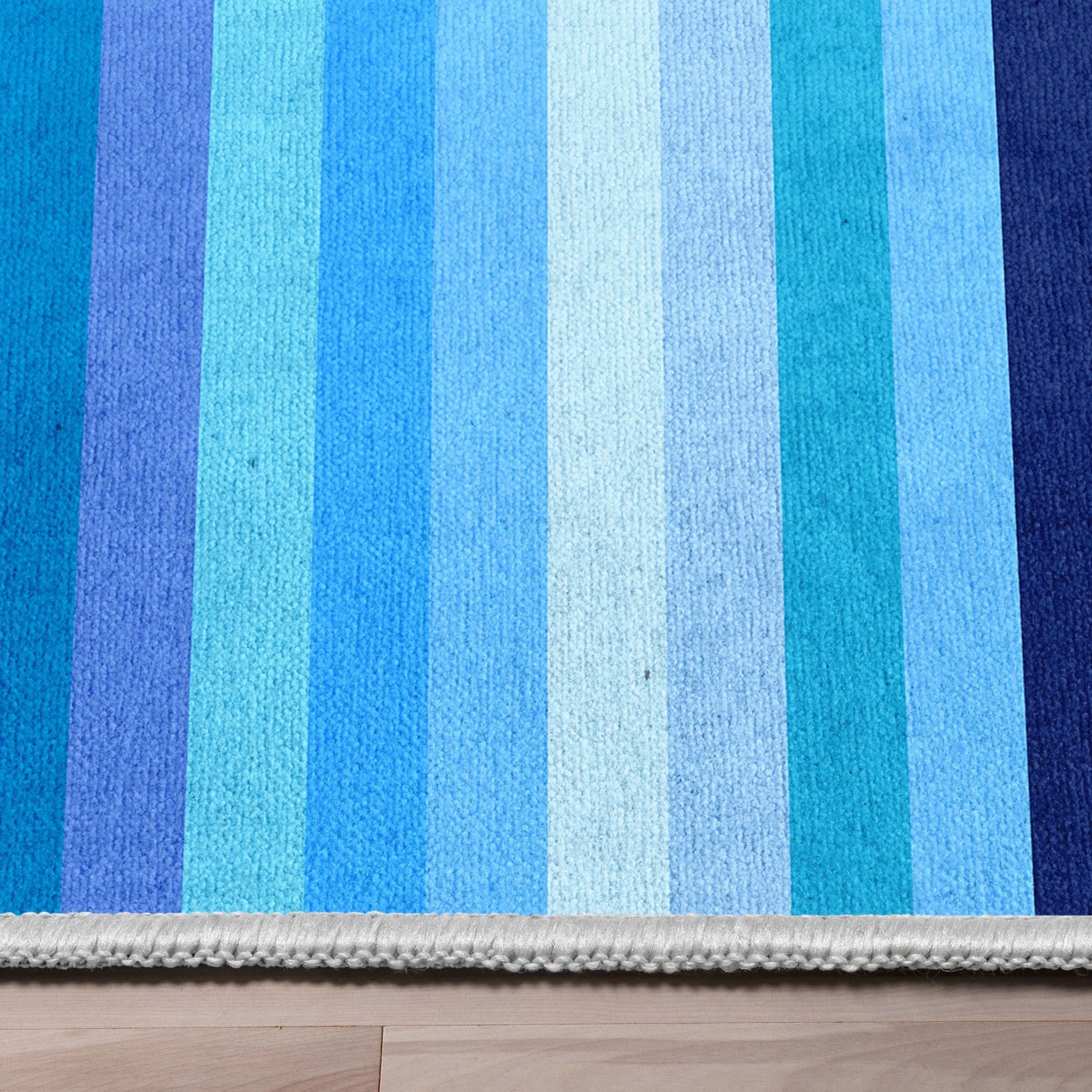 Crayola Stripe Blue Area Rug By Well Woven Well Woven