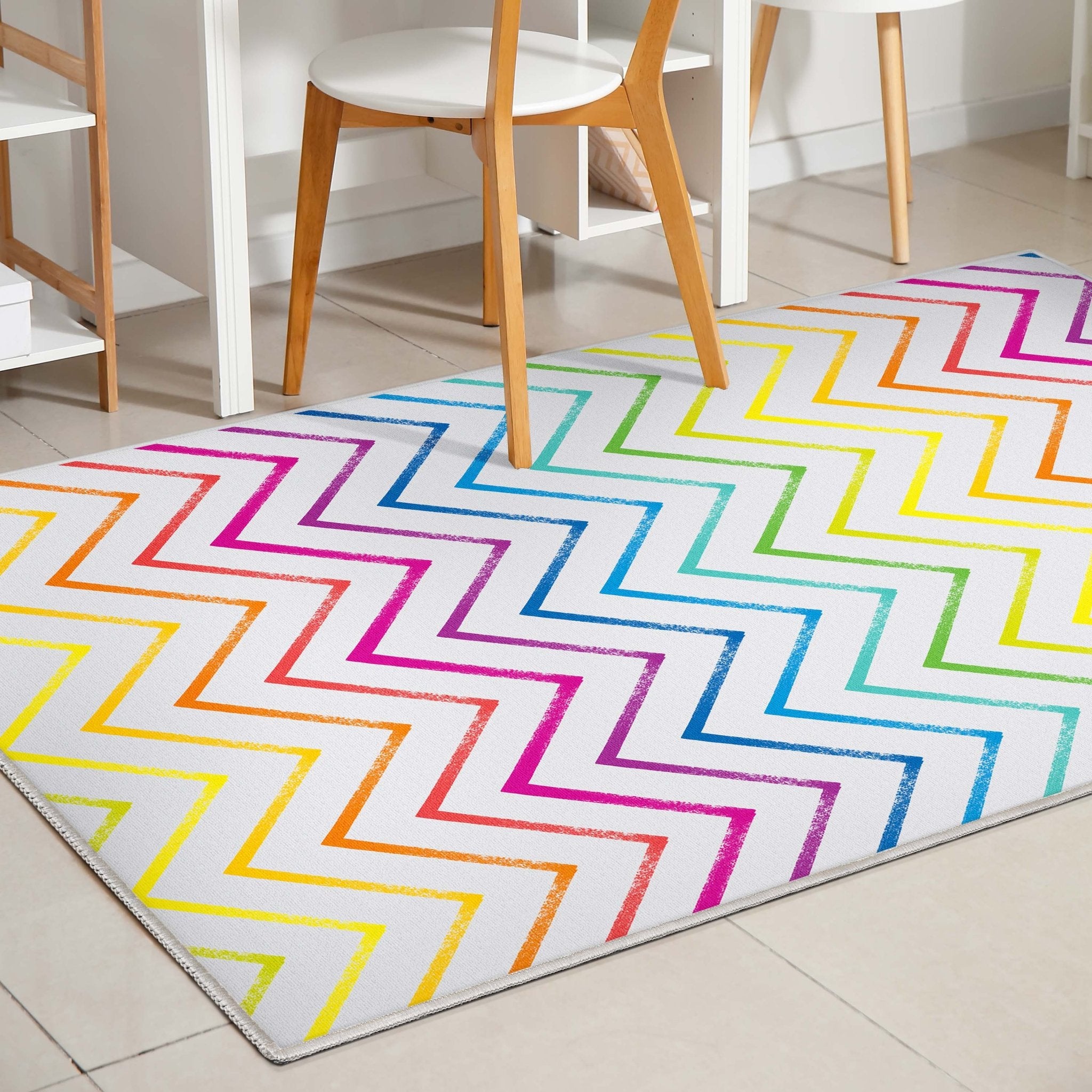 Crayola Zig Zag Multicolor Area Rug By Well Woven Well Woven