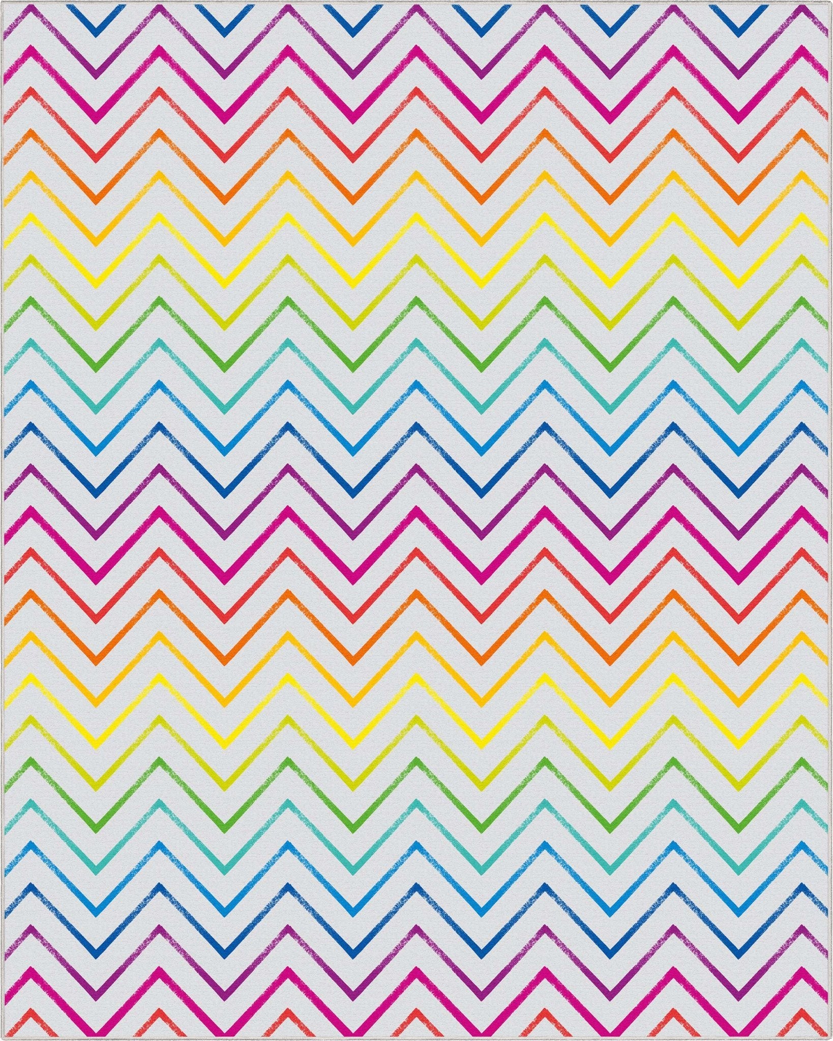 Crayola Zig Zag Multicolor Area Rug By Well Woven Well Woven