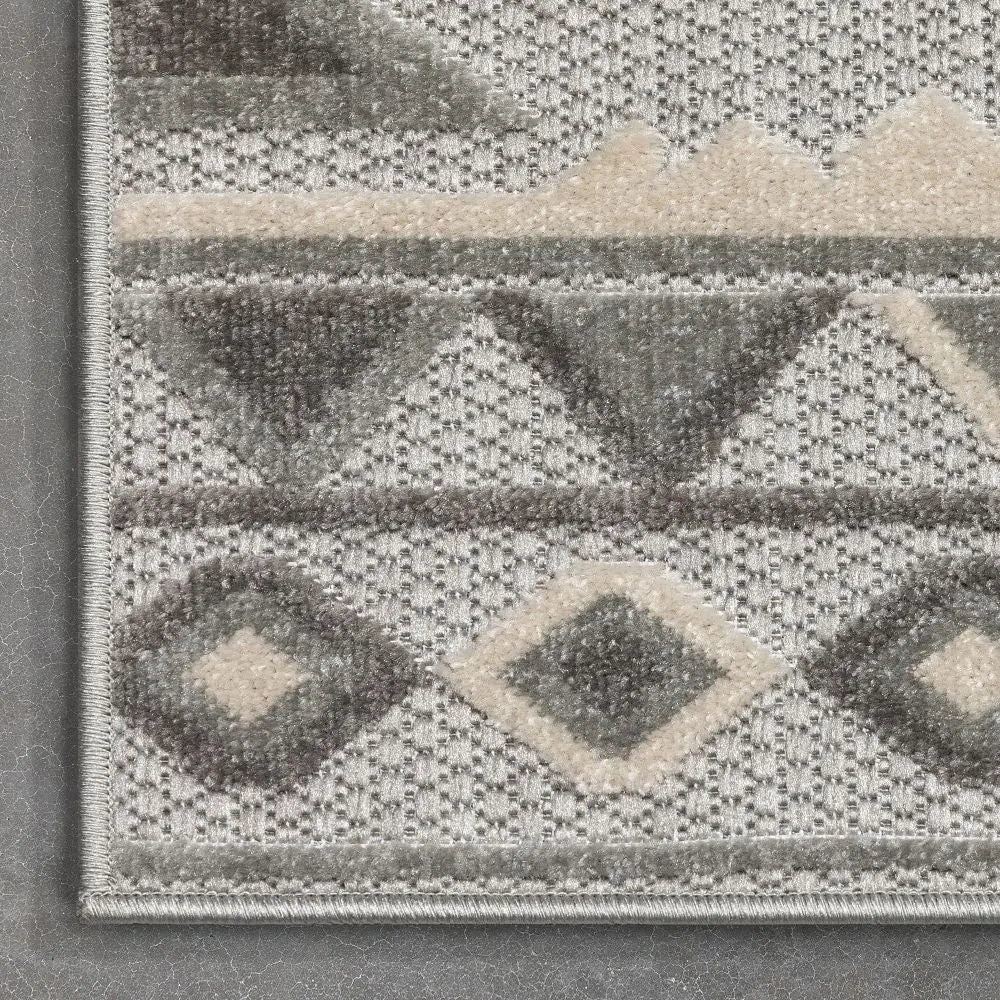 Mamba Grey Modern Indoor Outdoor Rug Well Woven