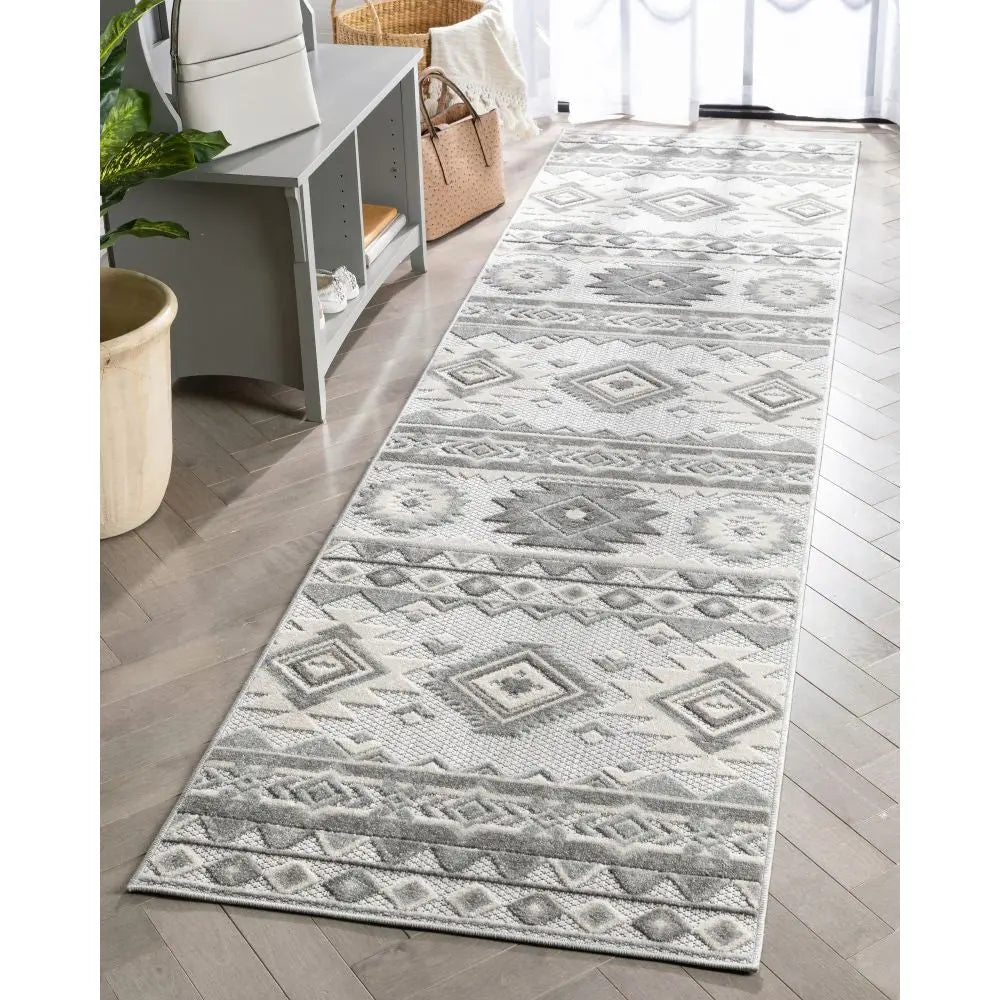 Mamba Grey Modern Indoor Outdoor Rug Well Woven