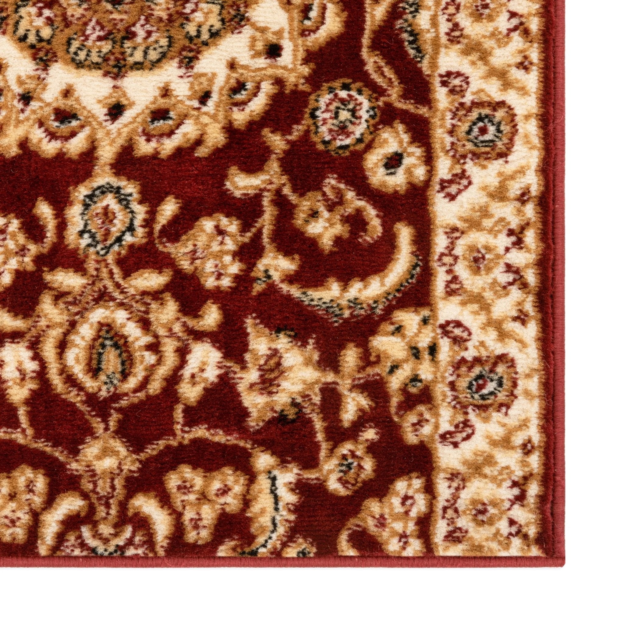 Custom Size Runner Medallion Oriental Persian Pattern Red Choose Your Width x Choose Your Length Hallway Runner Rug Well Woven
