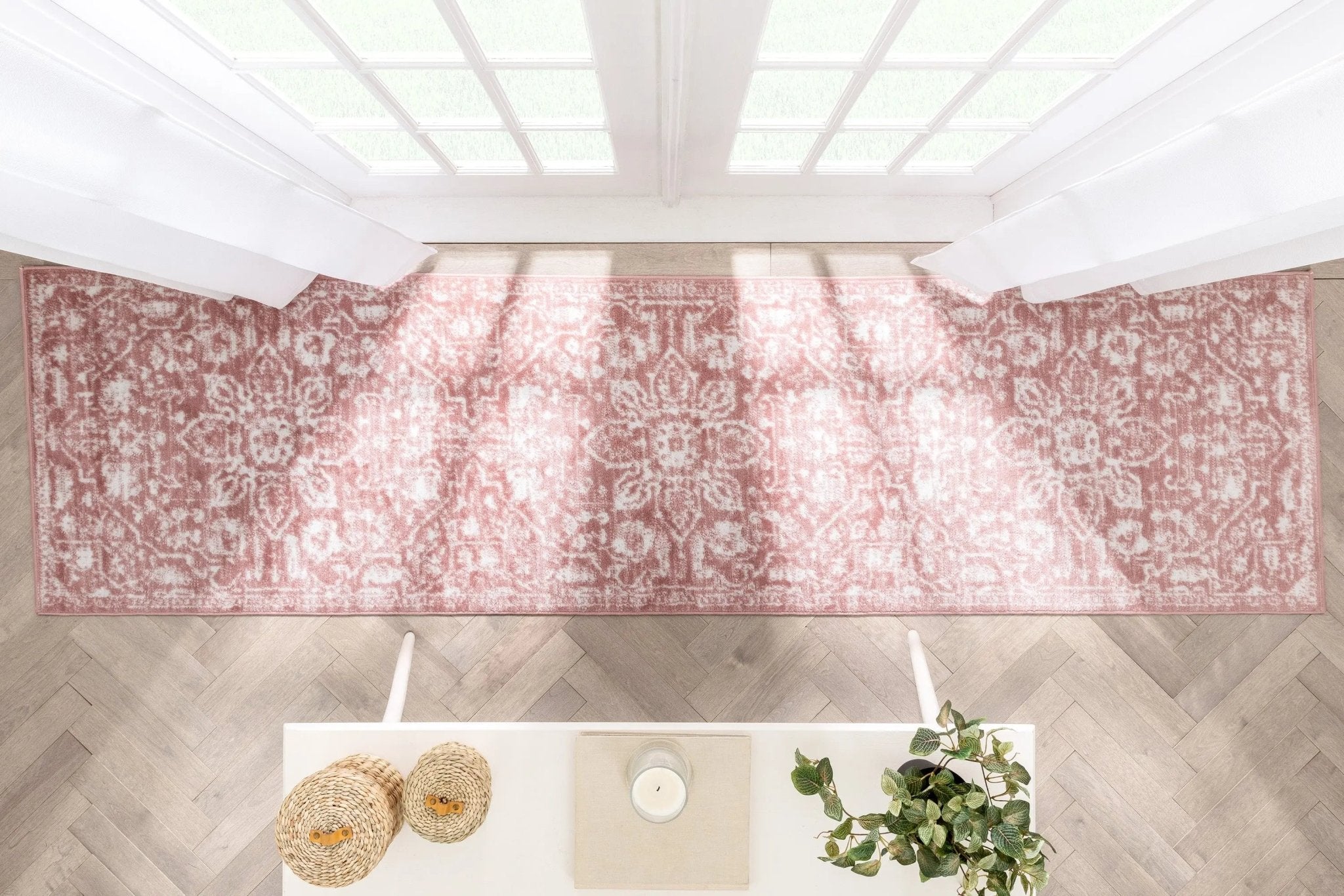 Disa Vintage Medallion Blush Soft Rug By Chill Rugs Well Woven