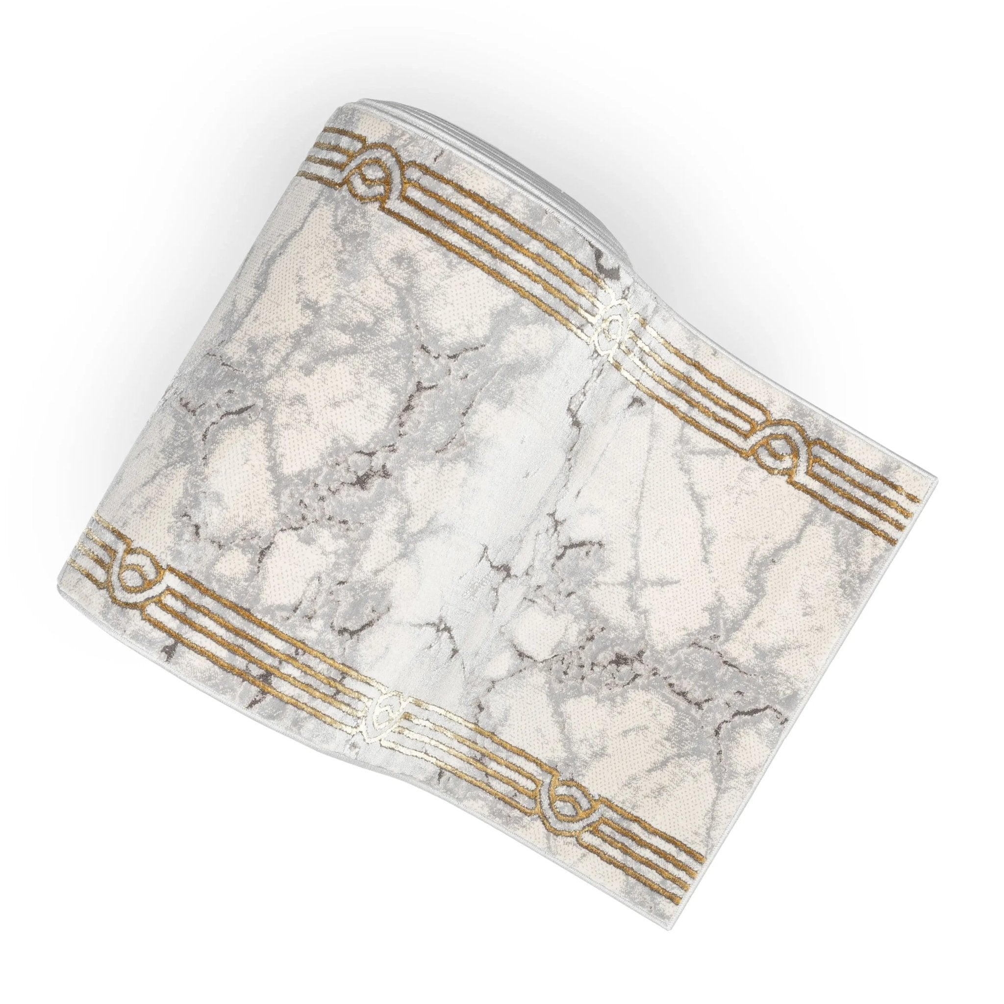 Custom Size Runner Huntington Retro Mosaic Marble Pattern Ivory Choose Your Width x Choose Your Length Hallway Runner Rug Well Woven