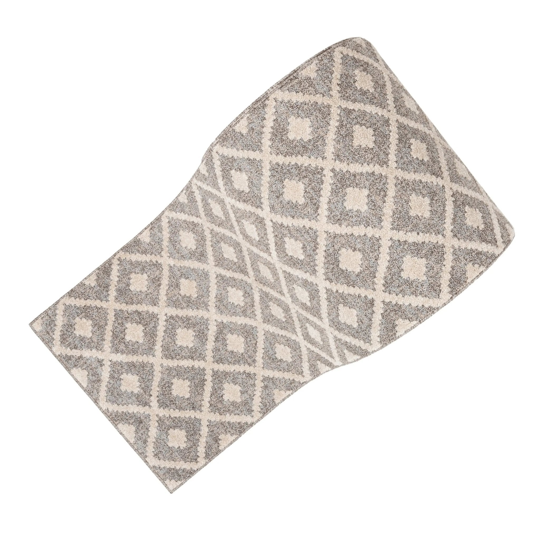 Custom Size Runner Ailey Moroccan Lattice Trellis Ivory Choose Your Width x Choose Your Length Hallway Runner Rug Well Woven