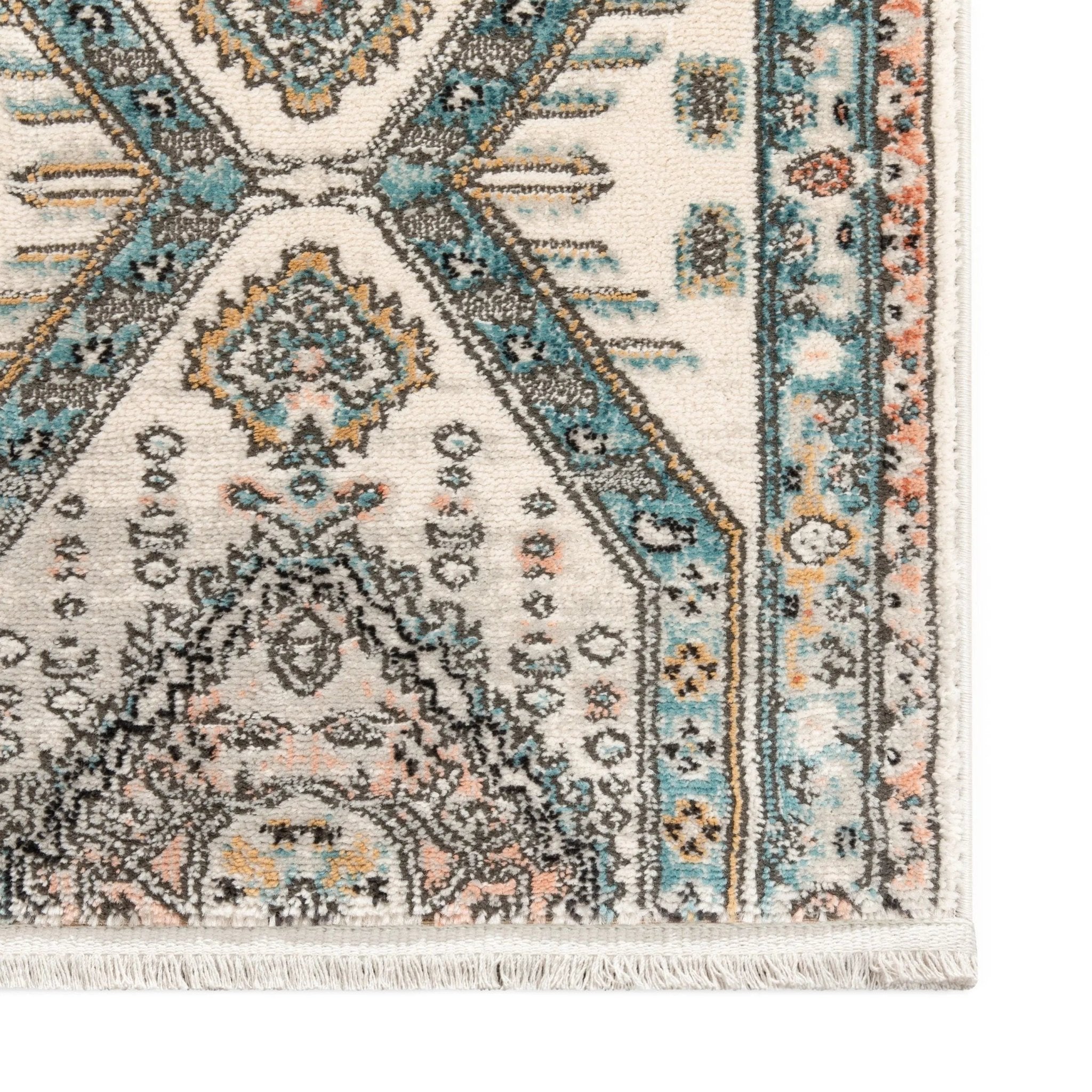 Julita Custom Size Runner Medallion Oriental Blue Choose Your Width x Choose Your Length Hallway Runner Rug Well Woven
