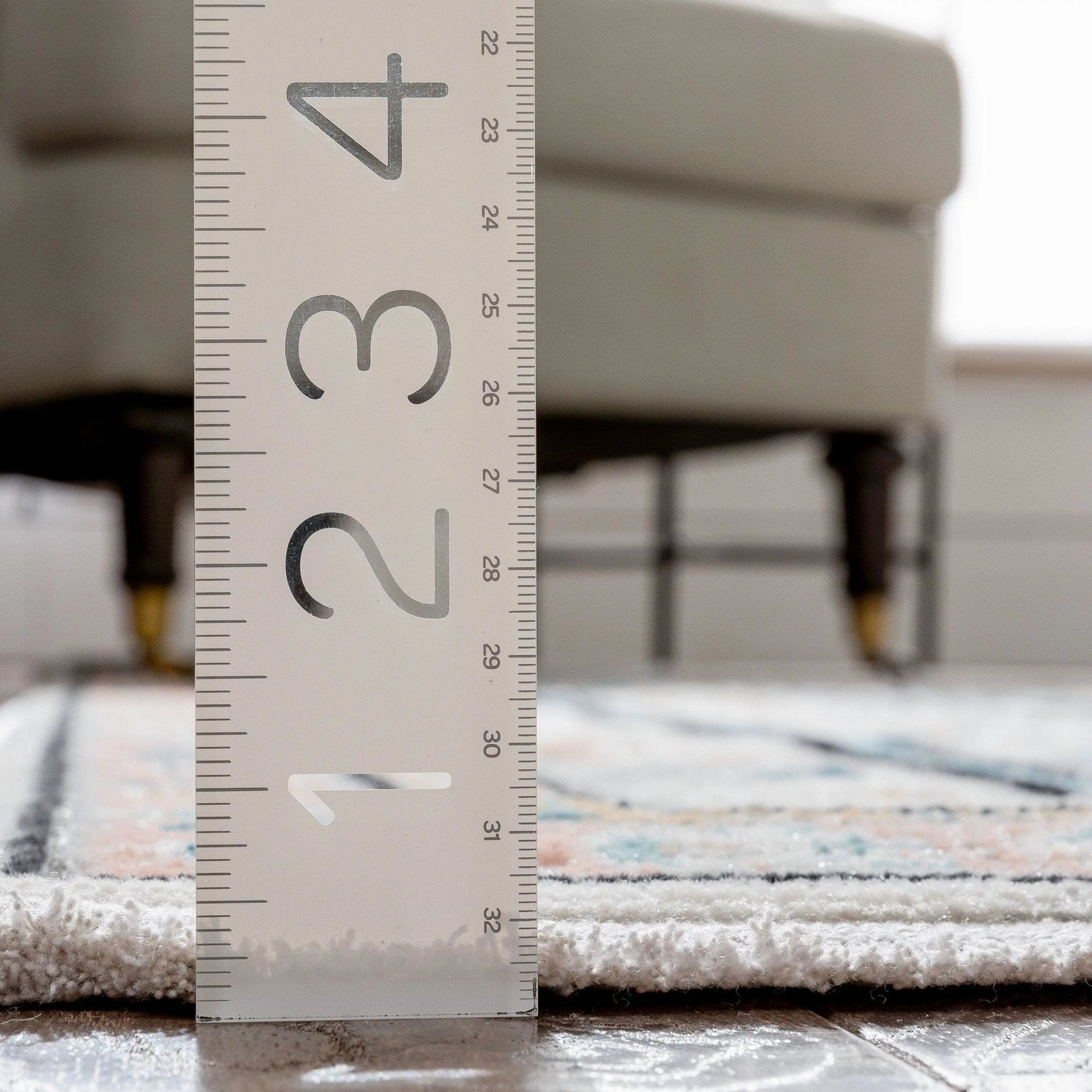 Valeria Bohemian Vintage Oriental Botanical Blue Rug Well Woven