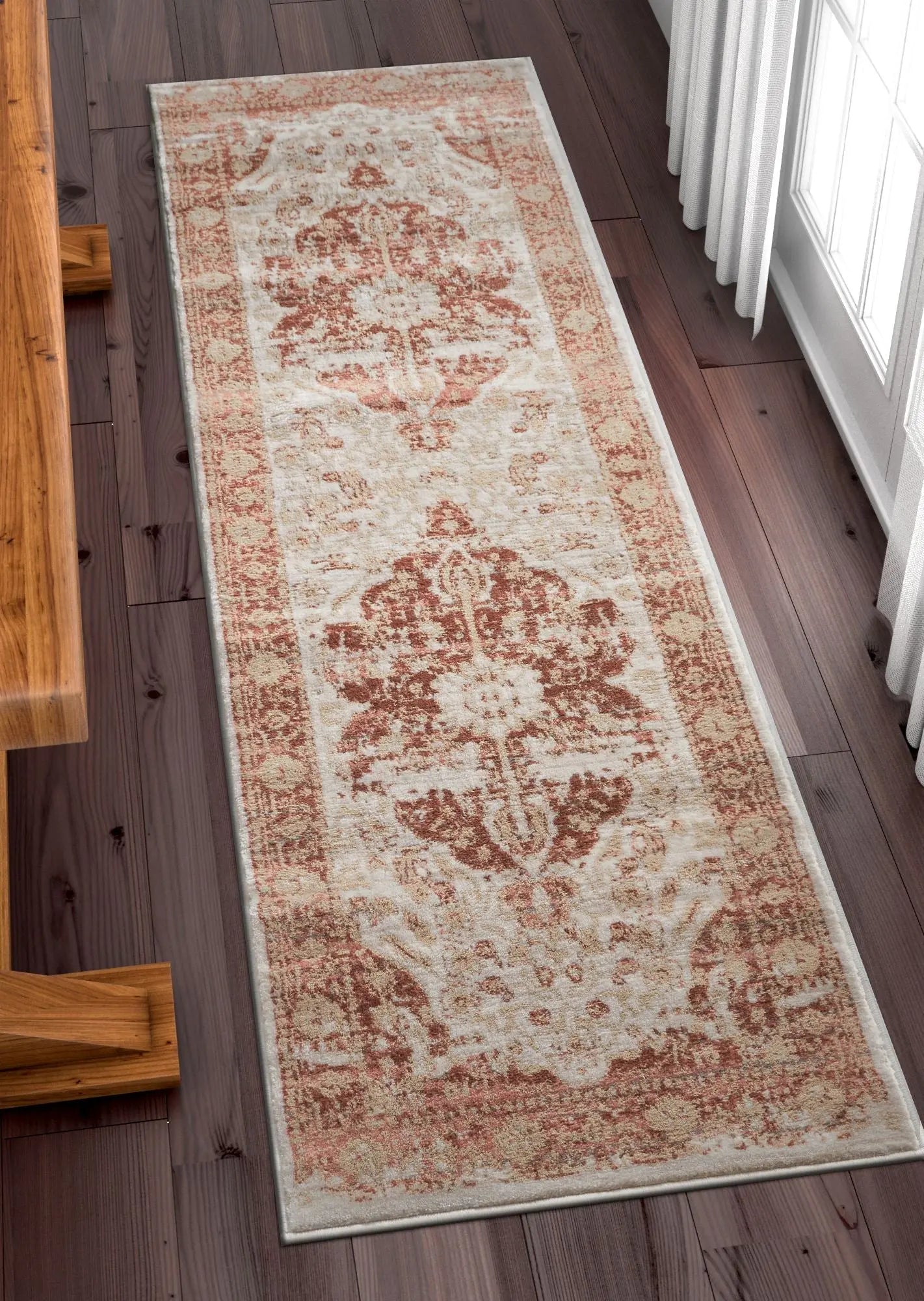 Maxwell Copper Vintage Modern Rug Well Woven