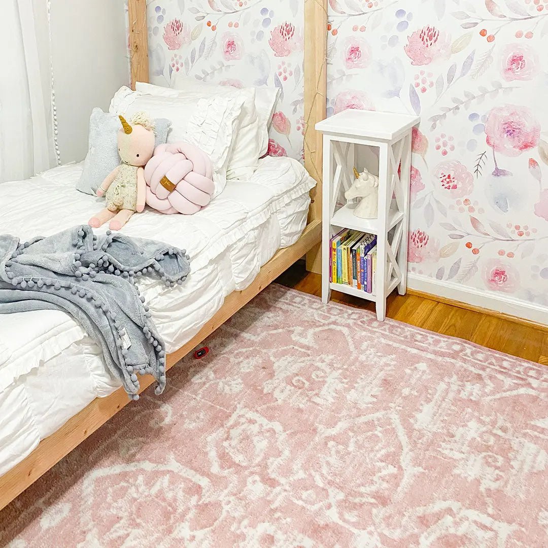 Disa Vintage Medallion Blush Soft Rug By Chill Rugs Well Woven