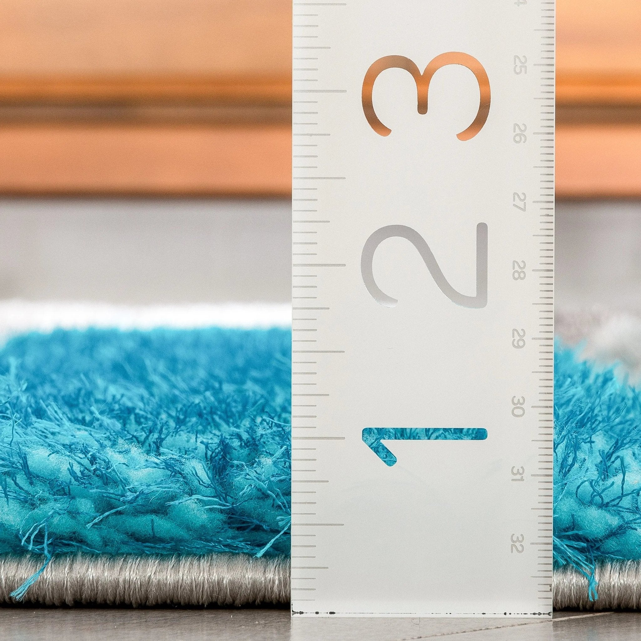 Mori Modern Abstract Geometric 3D Textured Shag Grey Blue Rug Well Woven