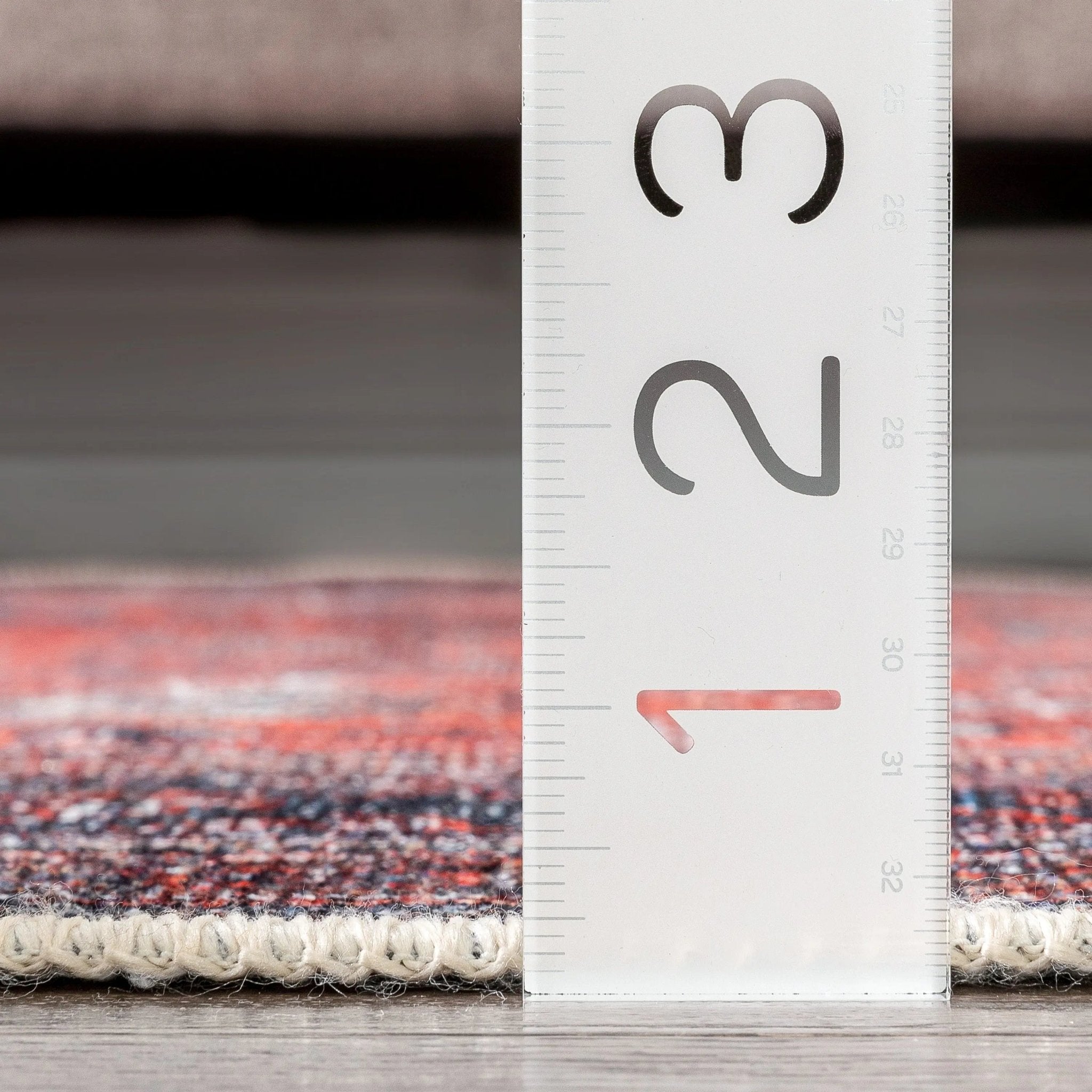 Daliah Machine Washable Vintage Persian Oriental Red Flat-Weave Rug Well Woven