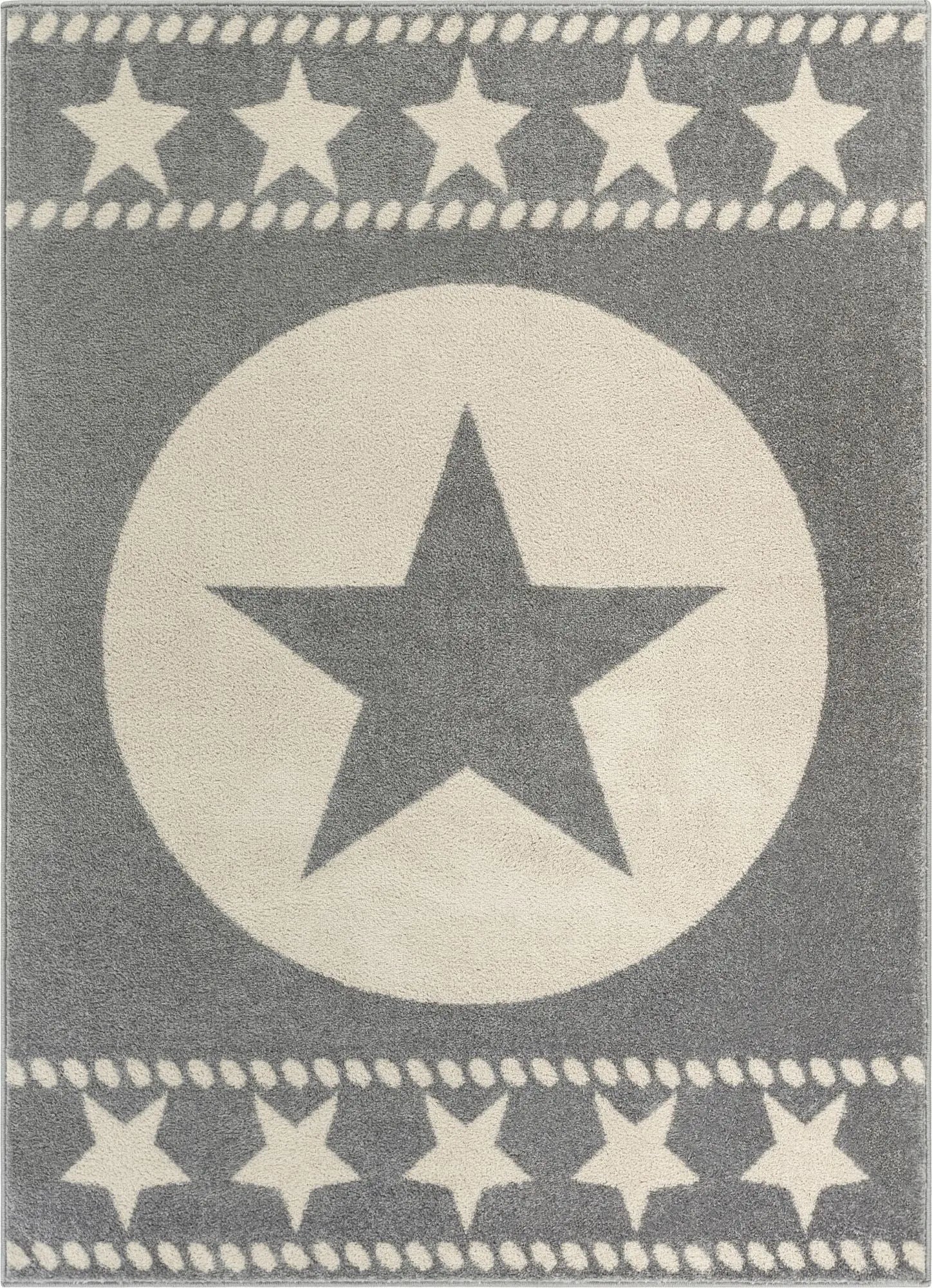 Sparrow Grey Modern Novelty 5'3" x 7'3" Rug Well Woven