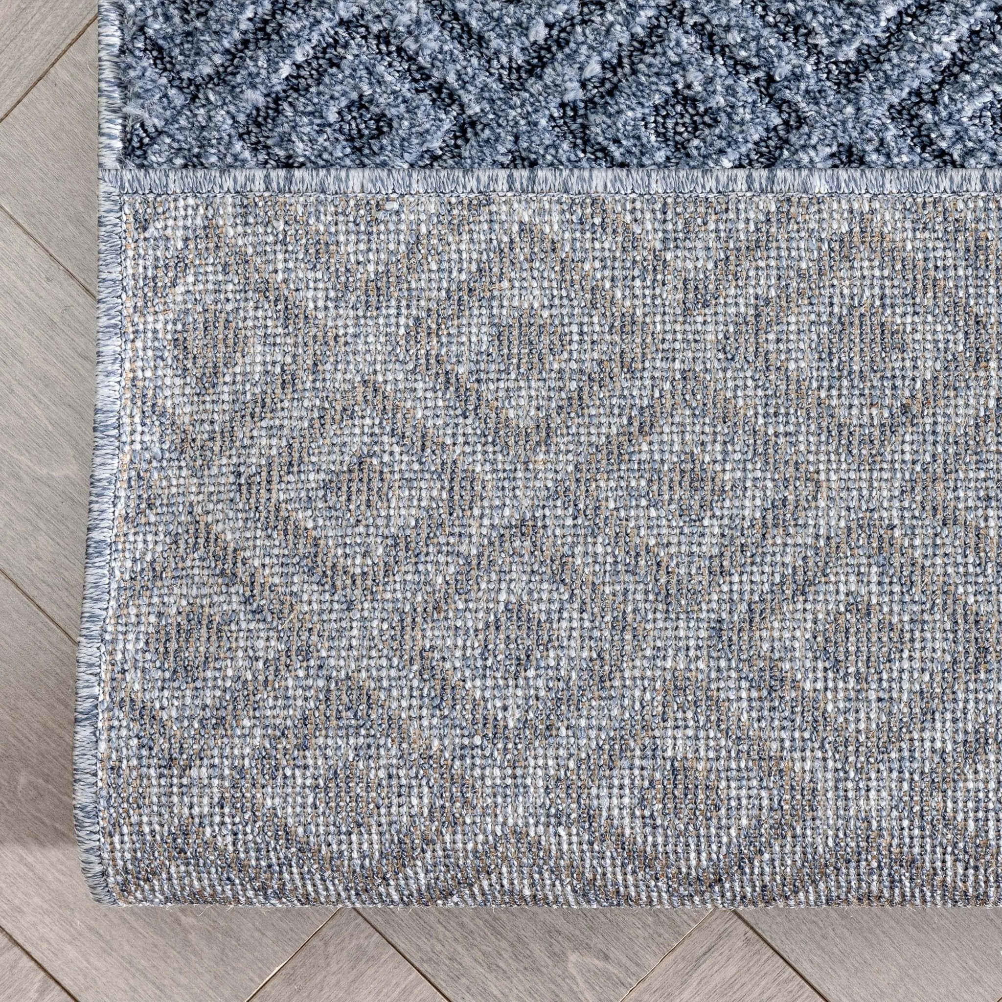Custom Size Runner Pia Tribal Geometric Diamond Pattern Light Blue Choose Your Width x Choose Your Length Hallway Runner Rug Well Woven