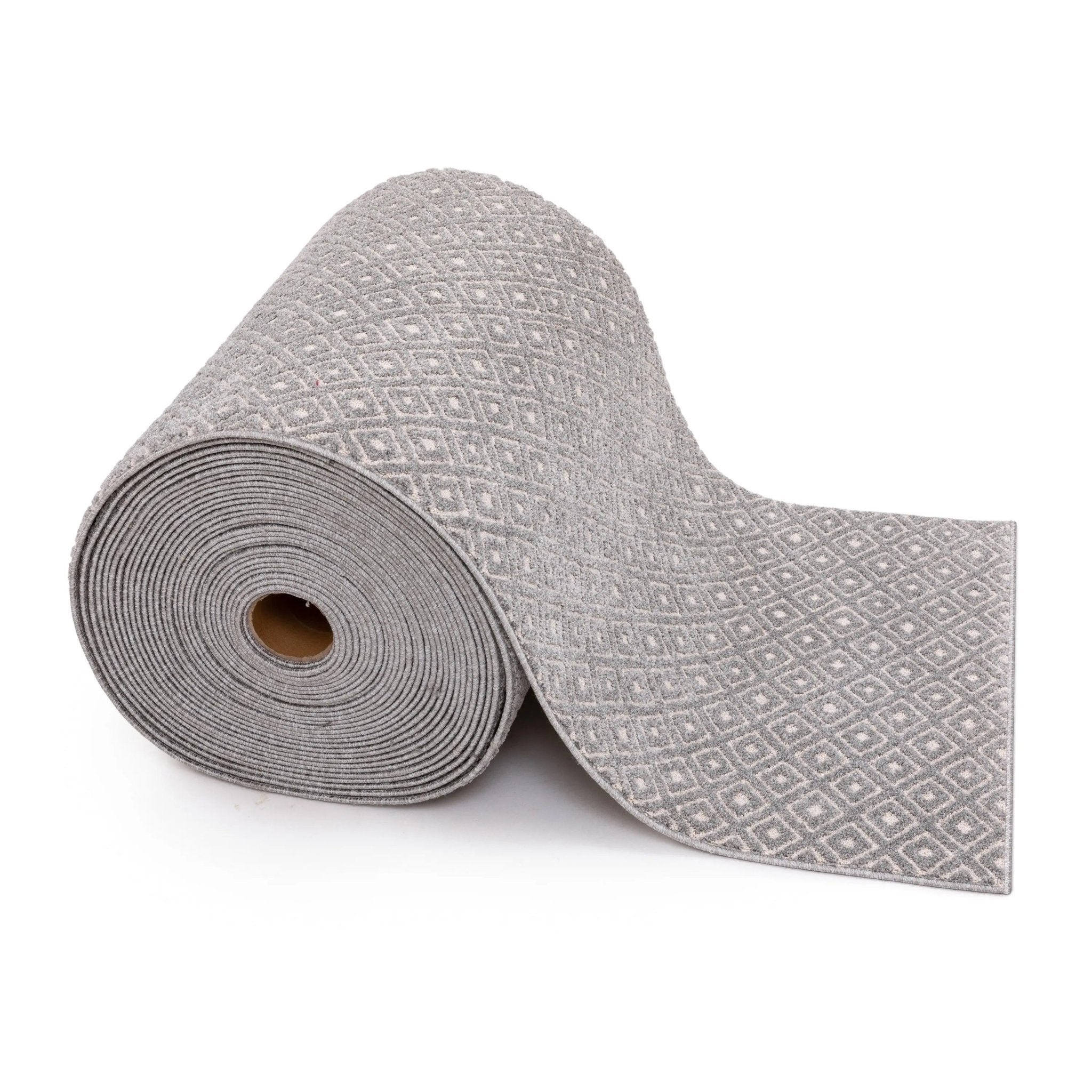 Custom Size Runner Pia Tribal Geometric Diamond Pattern Grey Choose Your Width x Choose Your Length Hallway Runner Rug Well Woven