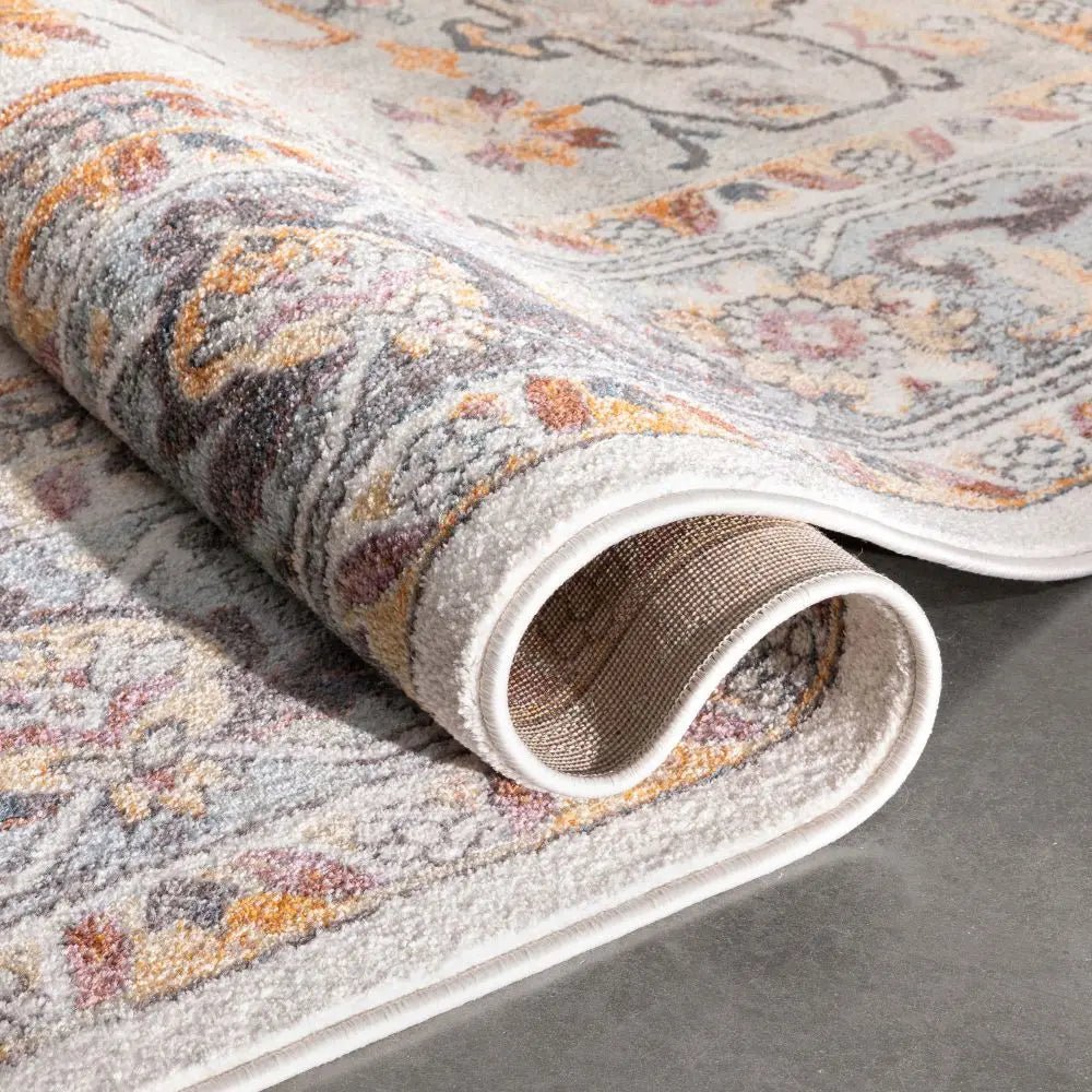 Carno Bohemian Eclectic Persian Beige Rug Well Woven