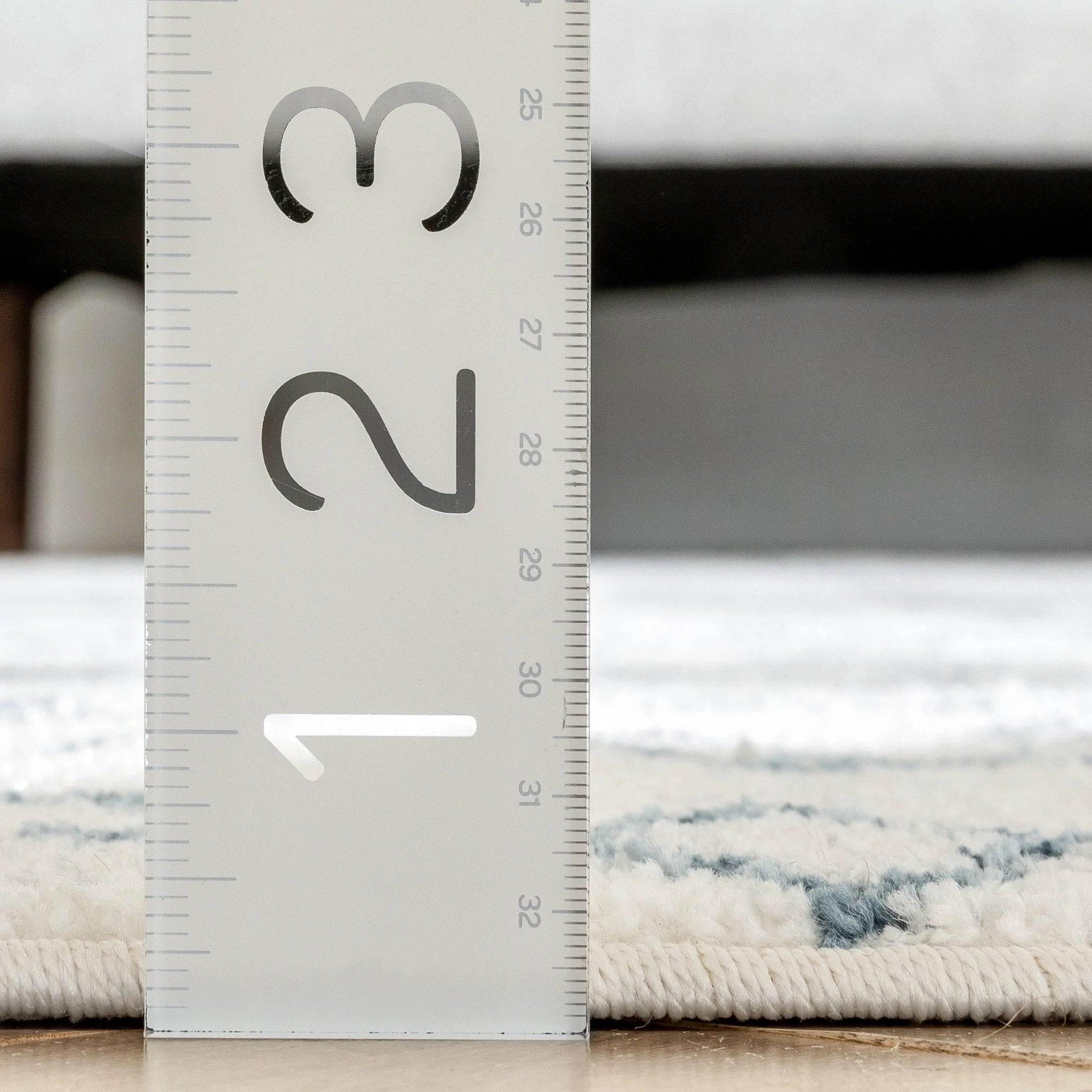 Transistora Nordic Tribal Trellis Pattern Light Blue Ivory Rug Well Woven