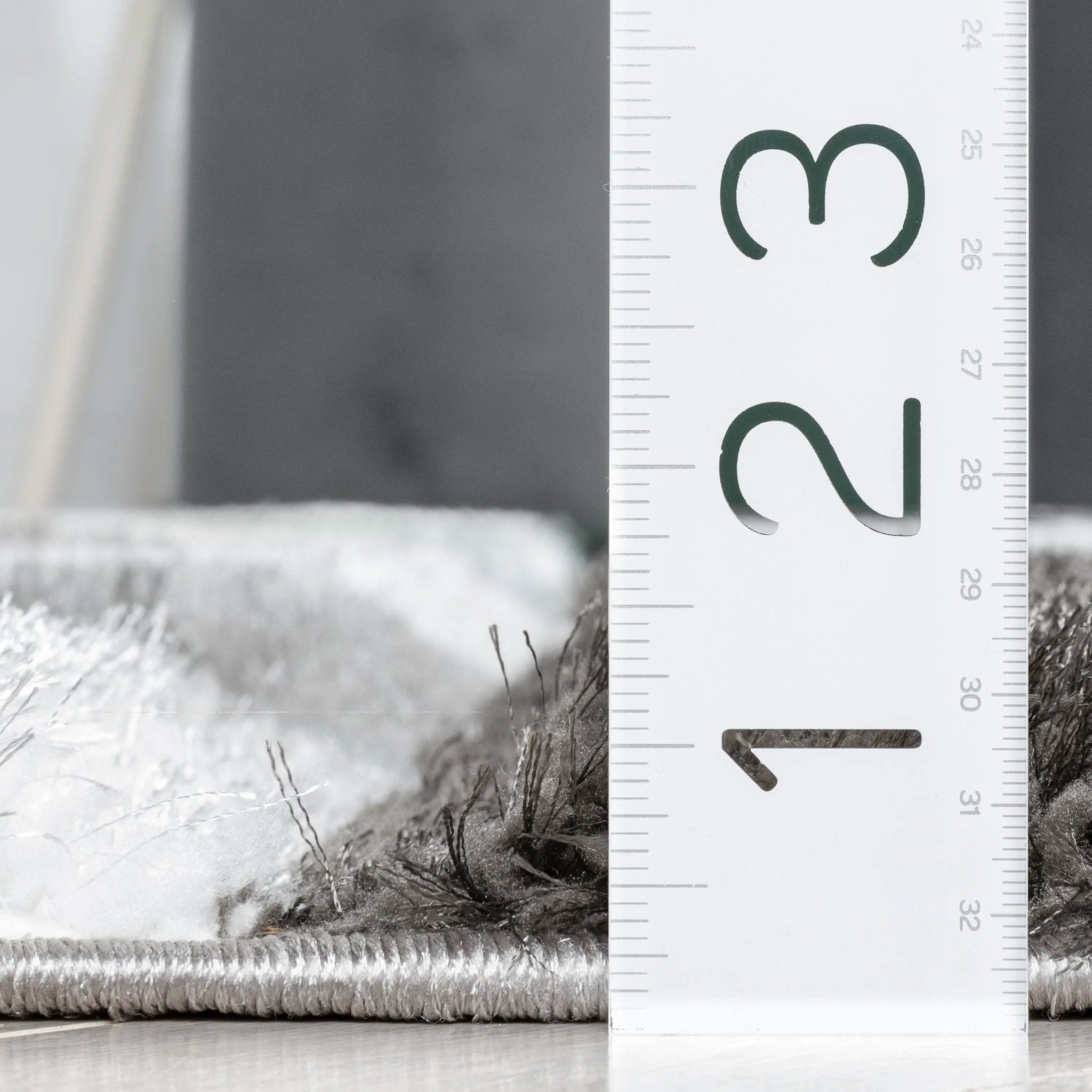 Holland Modern Geometric Light Blue 3D Textured Thick & Soft Shag Rug Well Woven