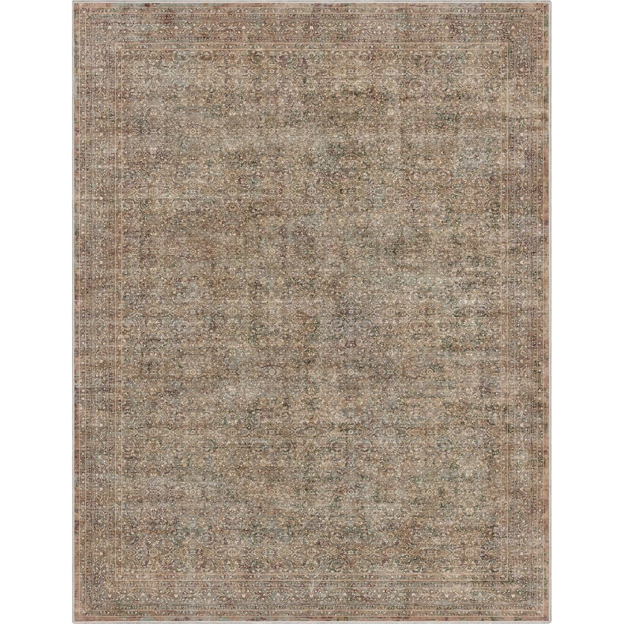 Juliette Vintage Persian Oriental Beige Flat-Weave Rug Well Woven