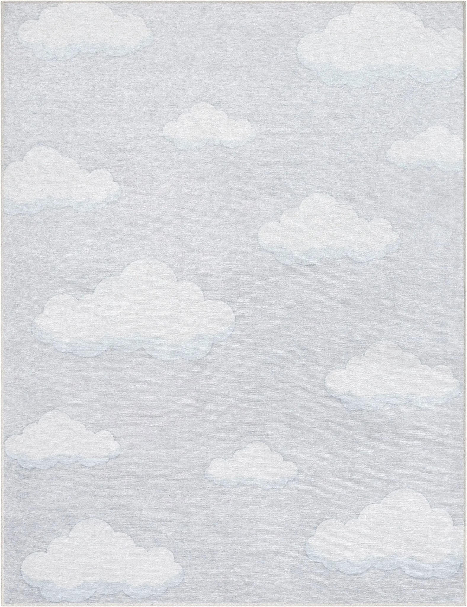 Cloud 9 Modern Grey Kids Flat-Weave Rug Well Woven
