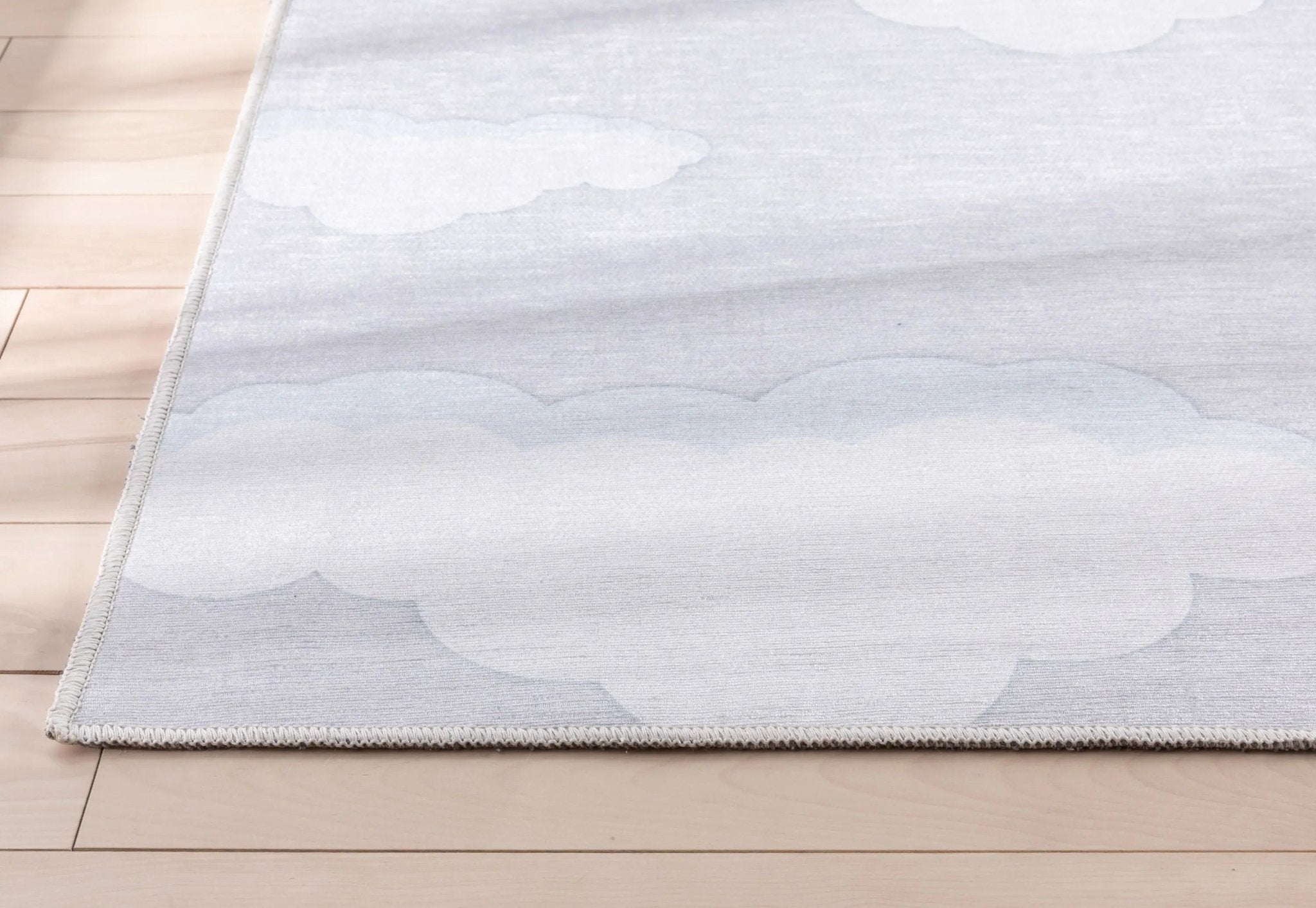 Cloud 9 Modern Grey Kids Flat-Weave Rug Well Woven