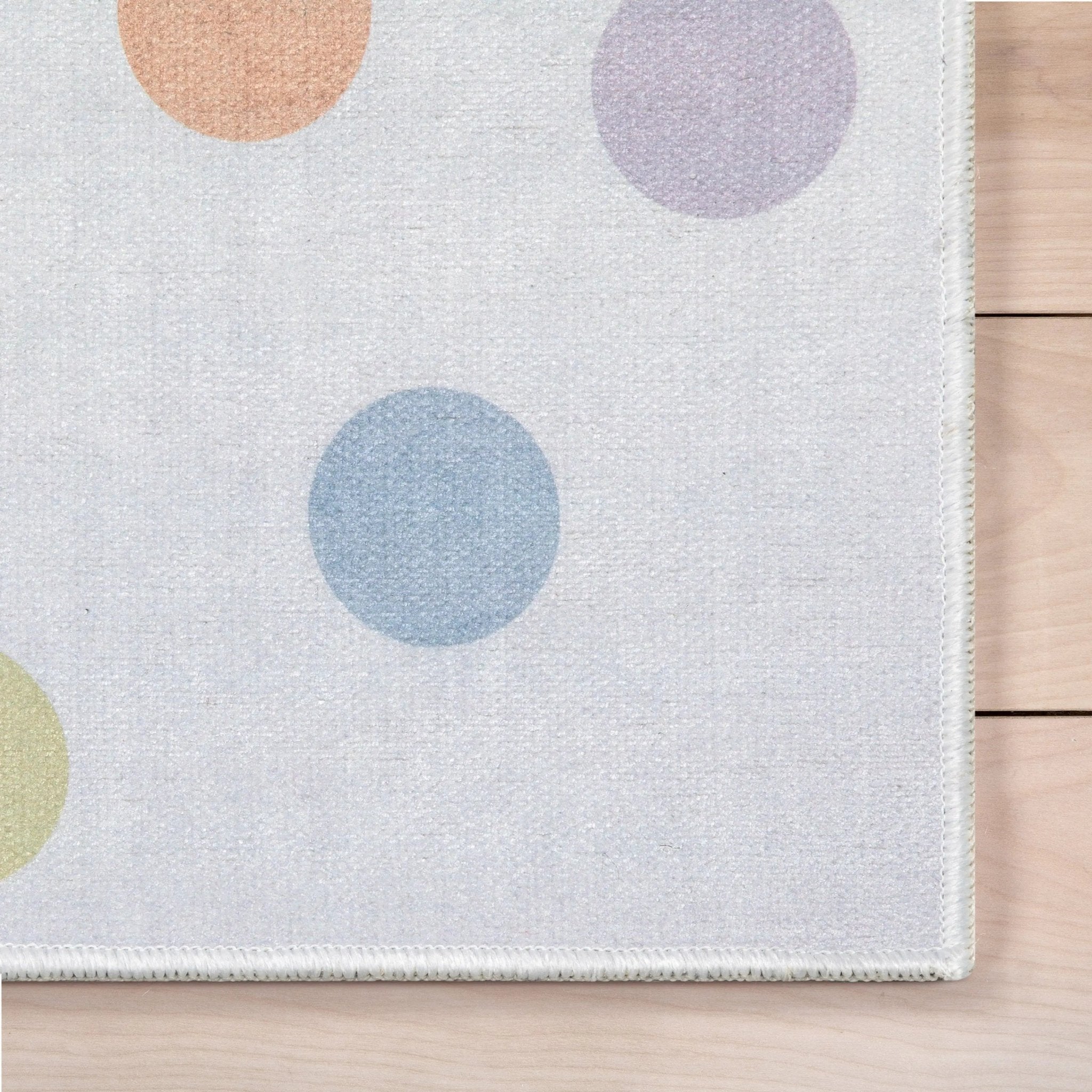 Multi Dot Modern Multi Color Area Flat-Weave Rug Well Woven
