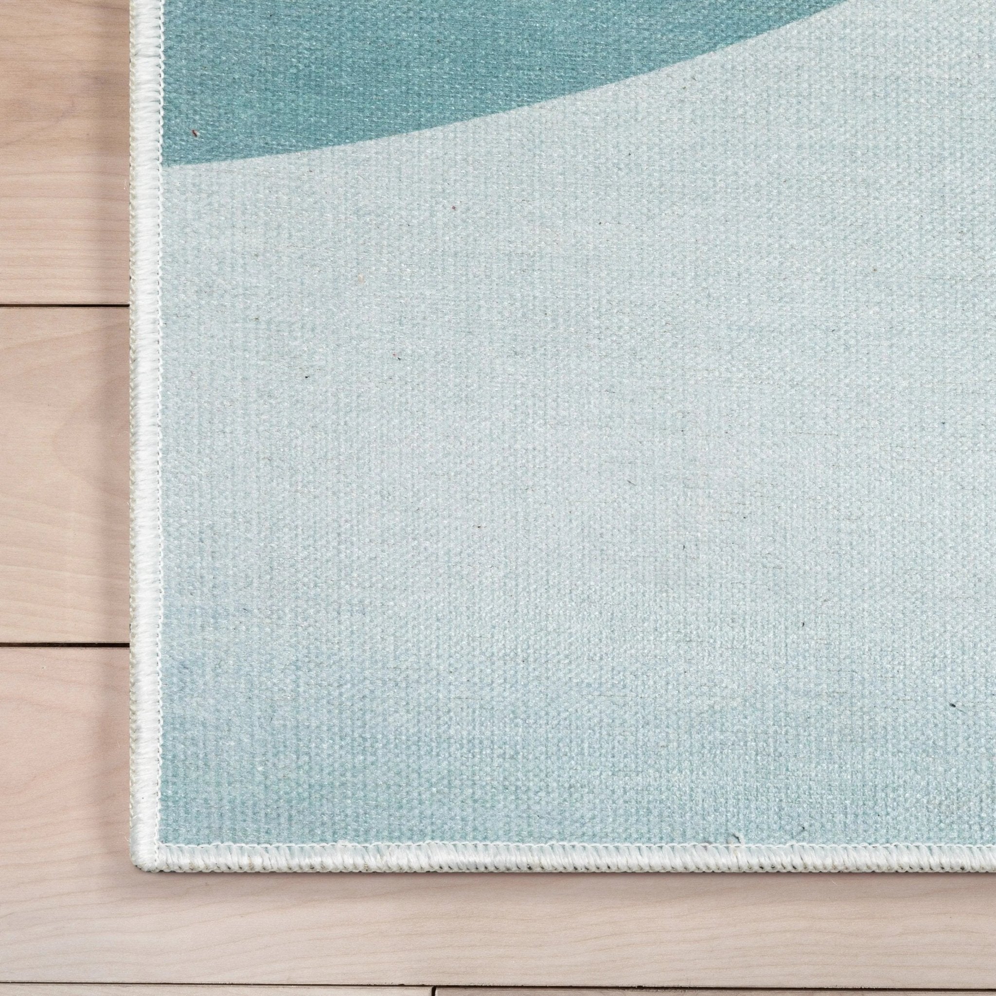 Curved Rainbow Modern Multi Color Purple Area Flat-Weave Rug Well Woven