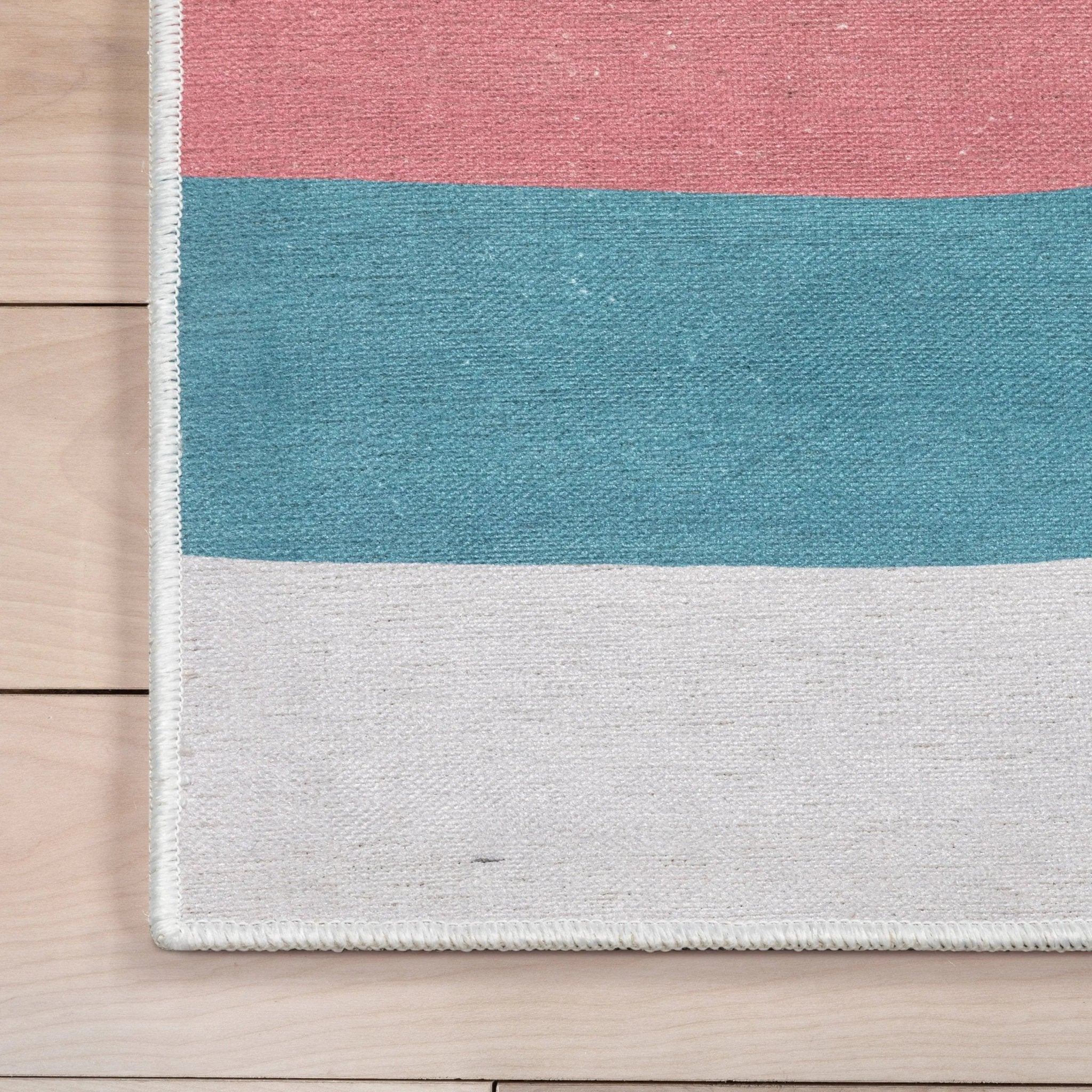 Kaleidoscope Rainbow Modern Multi Color Area Flat-Weave Rug Well Woven