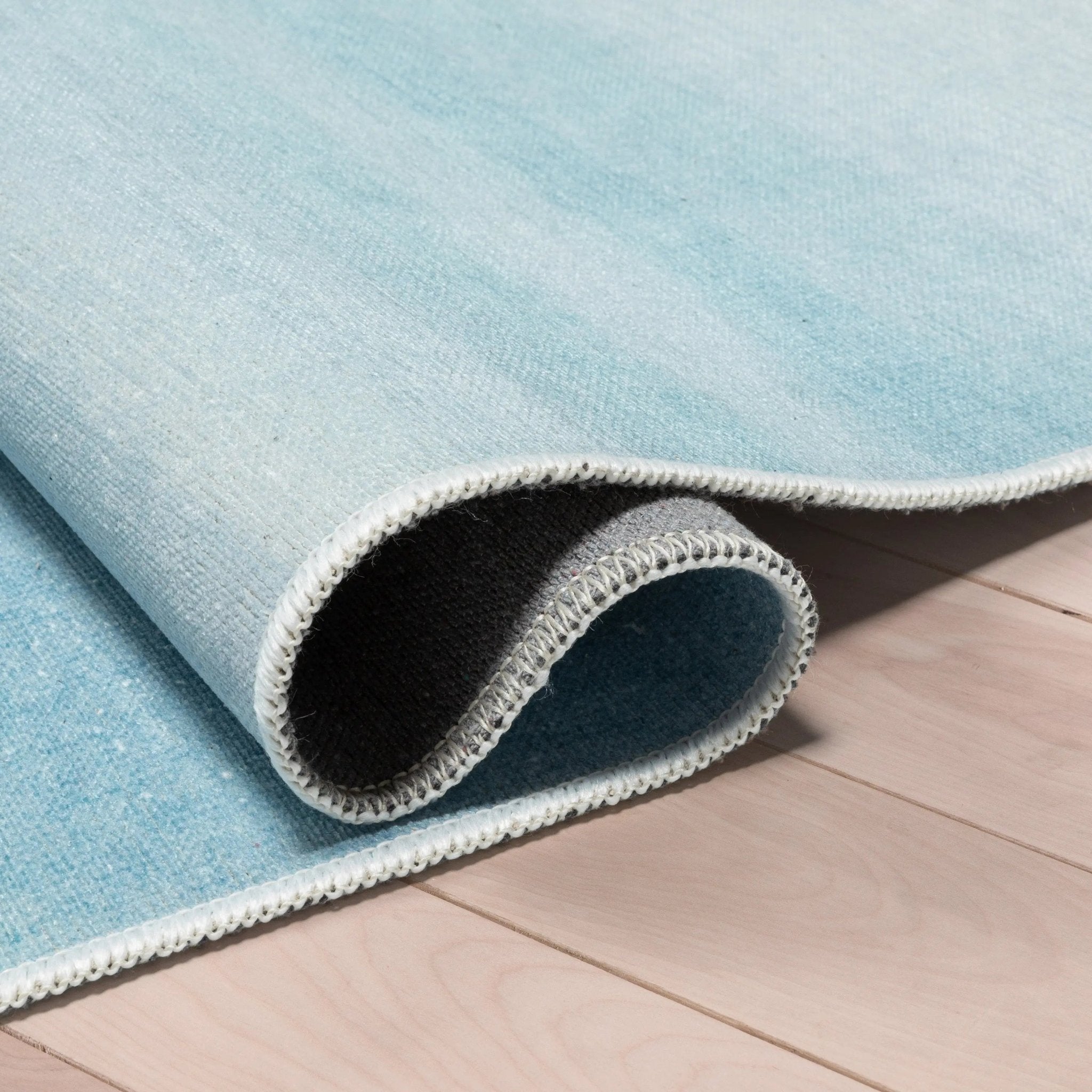 Nightfall Modern Blue Area Flat-Weave Rug Well Woven