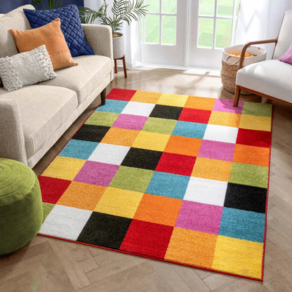 Starbright Bright Square Multi Rug Well Woven