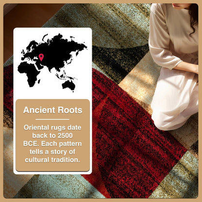 Bowery Art Deco Ivory Modern Rug Well Woven