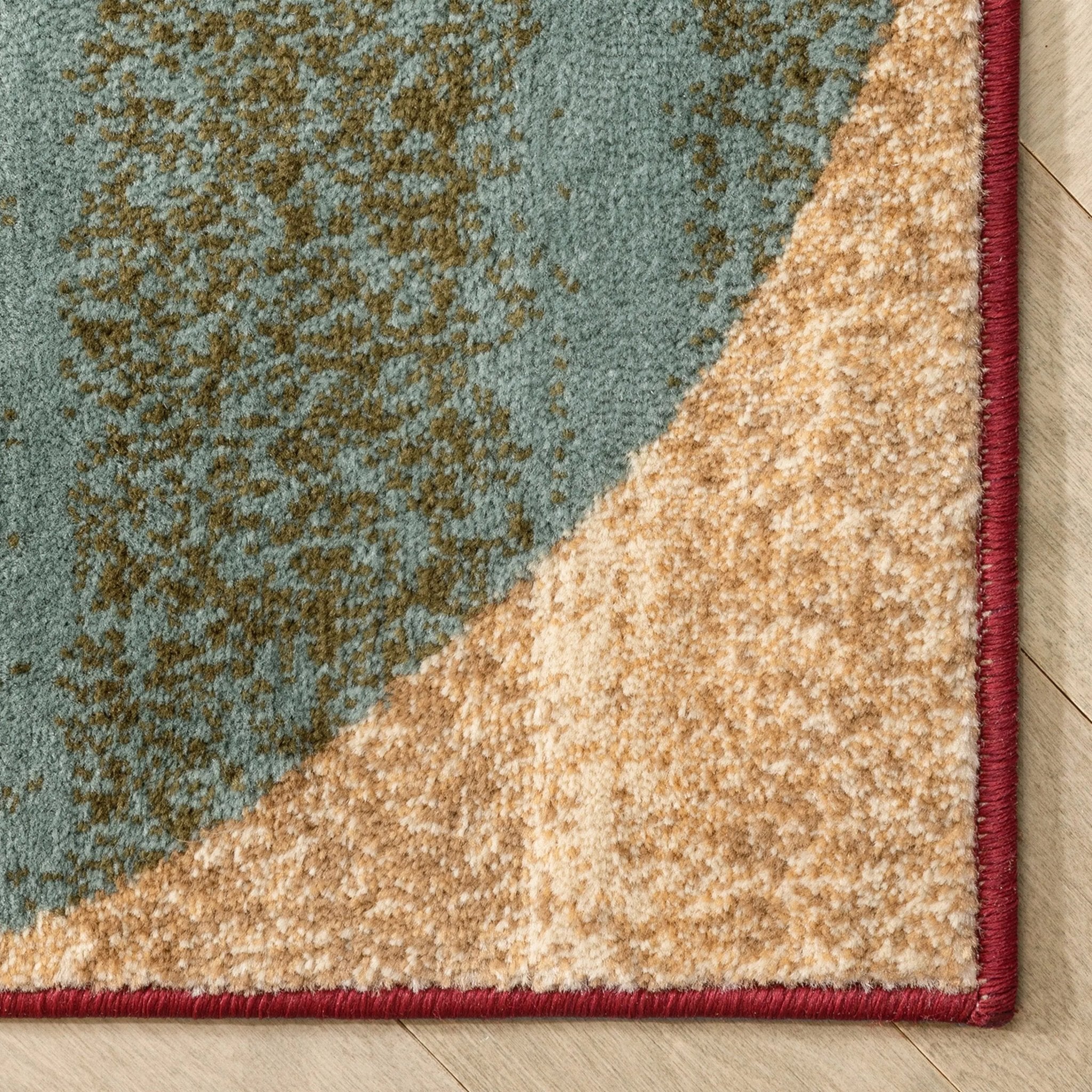 Bowery Art Deco Ivory Modern Rug Well Woven