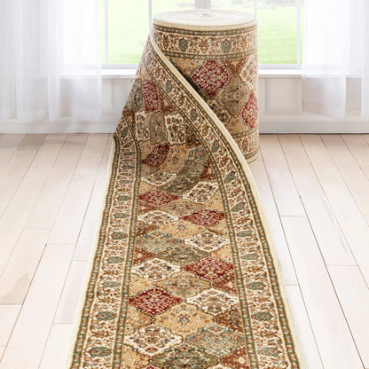 Custom Size Runner Emine Persian Trellis Transitional Red 27 Inch Wide x Choose Your Length Hallway Runner Rug Well Woven